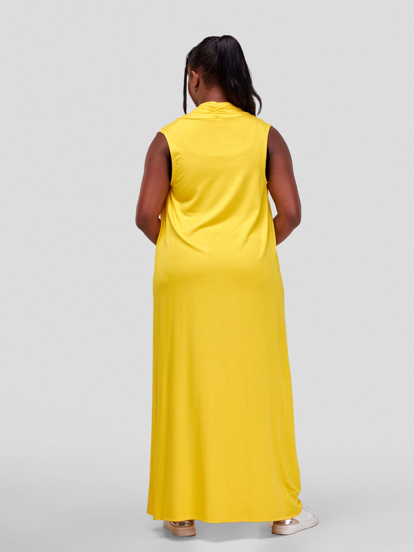 Vivo Basic Sleeveless Extra Long Lily Waterfall - Yellow