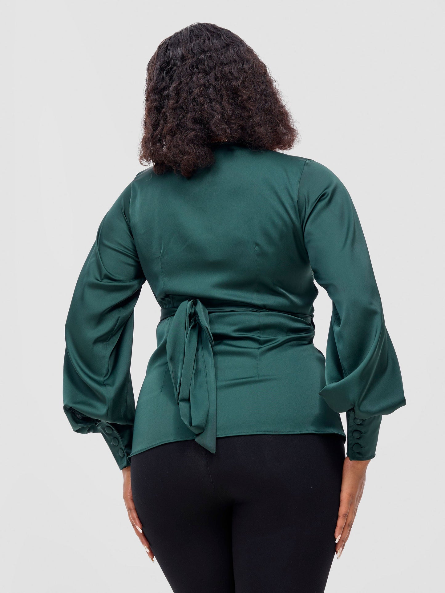 Vivo Merika Wrap Top - Dark Green