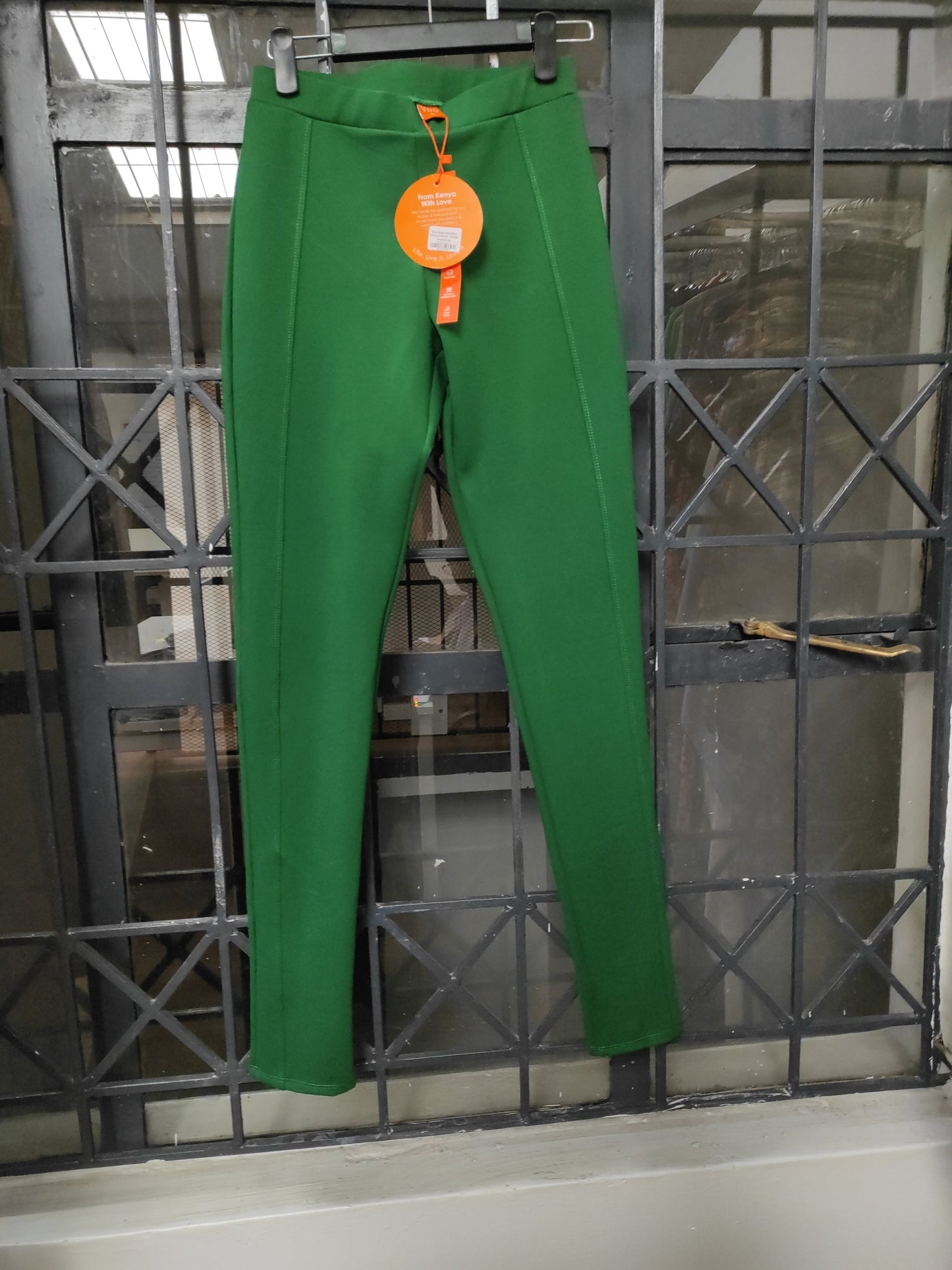 Vivo Basic Panelled Leisure Pants - Green