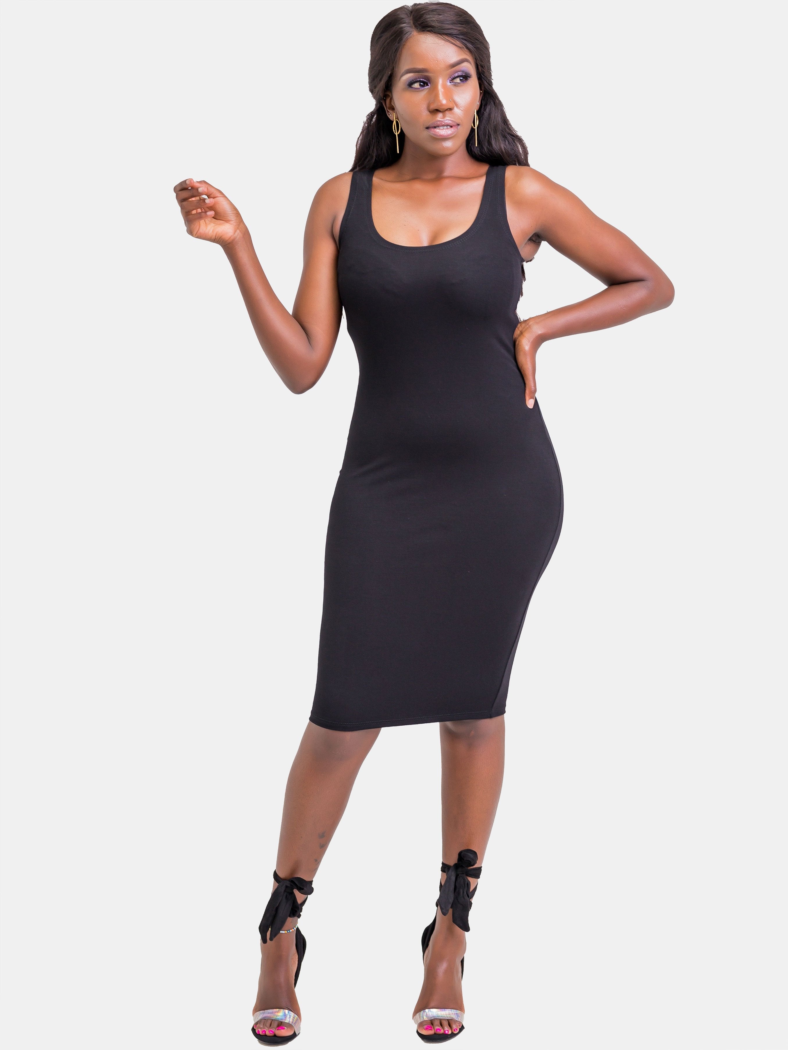 Zetu Basic Bodycon - Black - Shop Zetu