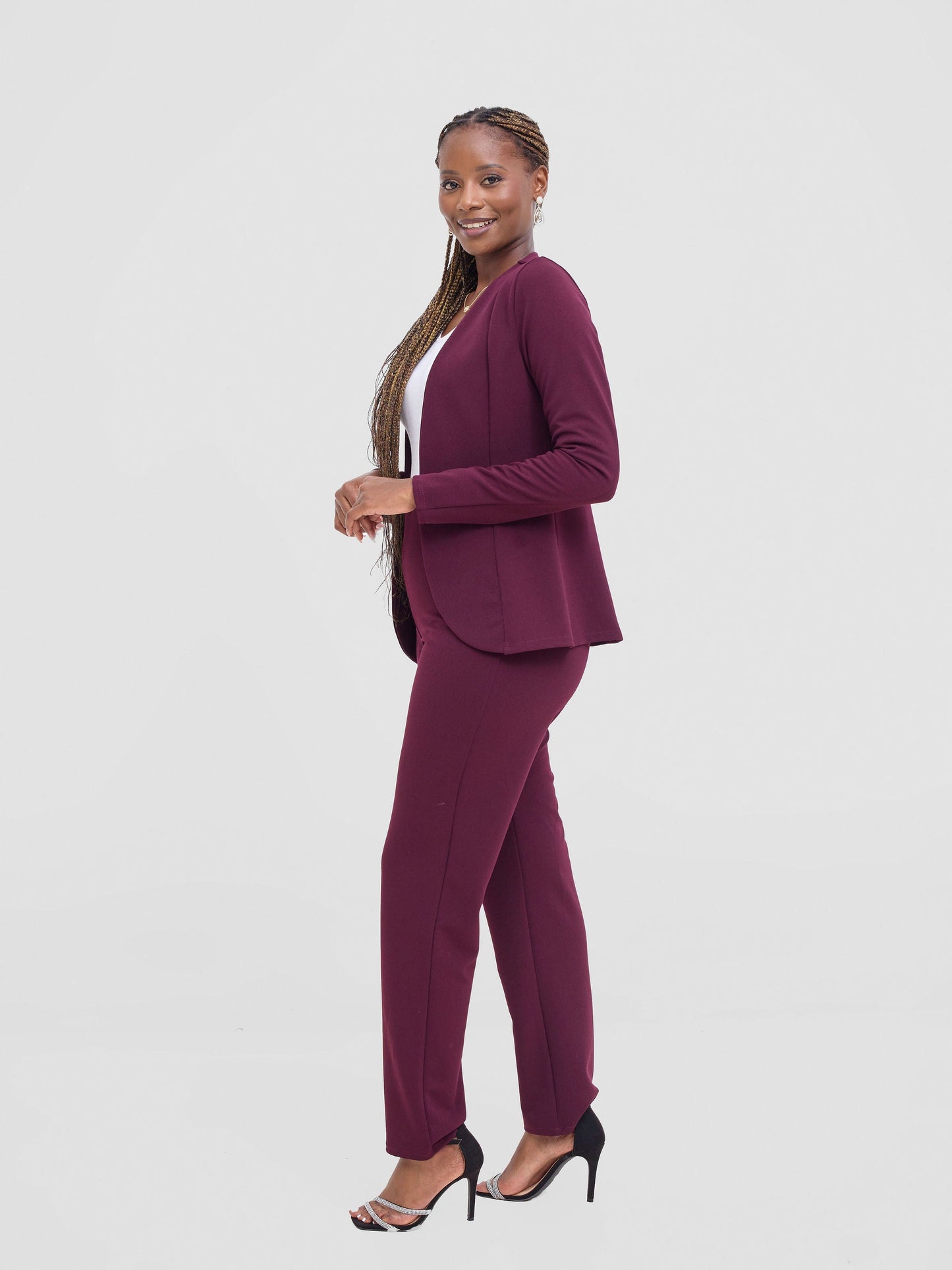 Vivo Basic Dua Jacket - Burgundy
