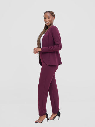 Vivo Basic Dua Jacket - Burgundy