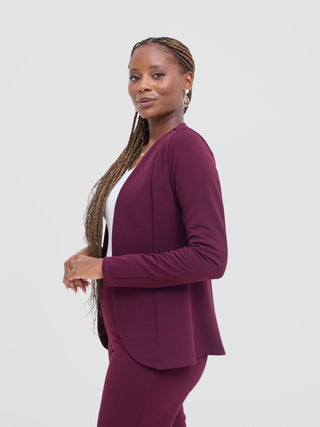 Vivo Basic Dua Jacket - Burgundy