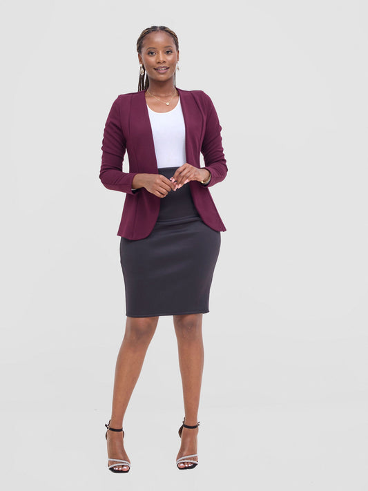 Vivo Basic Dua Jacket - Burgundy