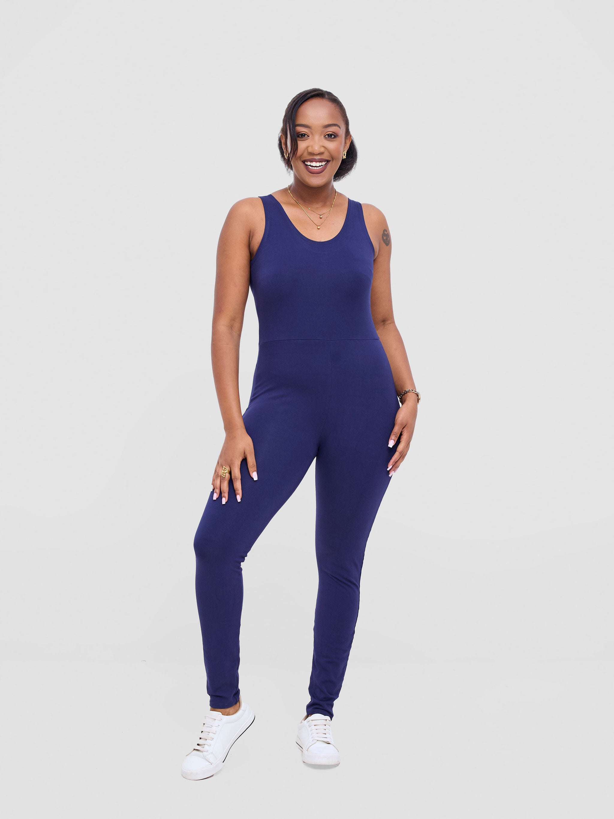 Vivo X This Is Essential Long Unitard - Navy Blue