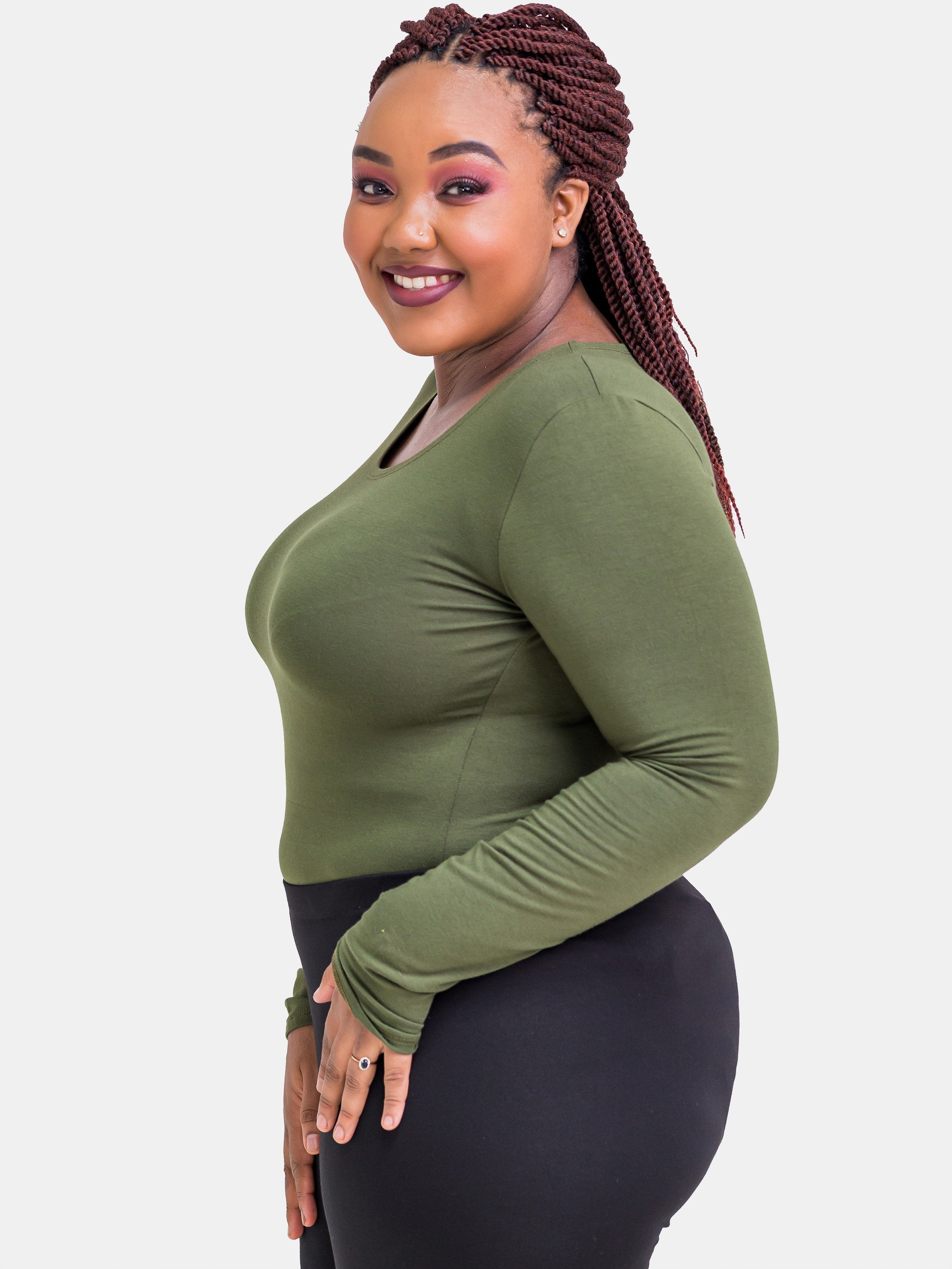 Vivo Basic Long Sleeved Bodysuit - Hunters Green