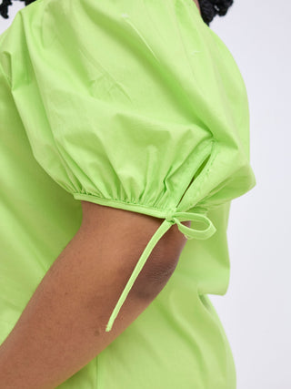 Safari Tawi Off-Shoulder Top - Lime