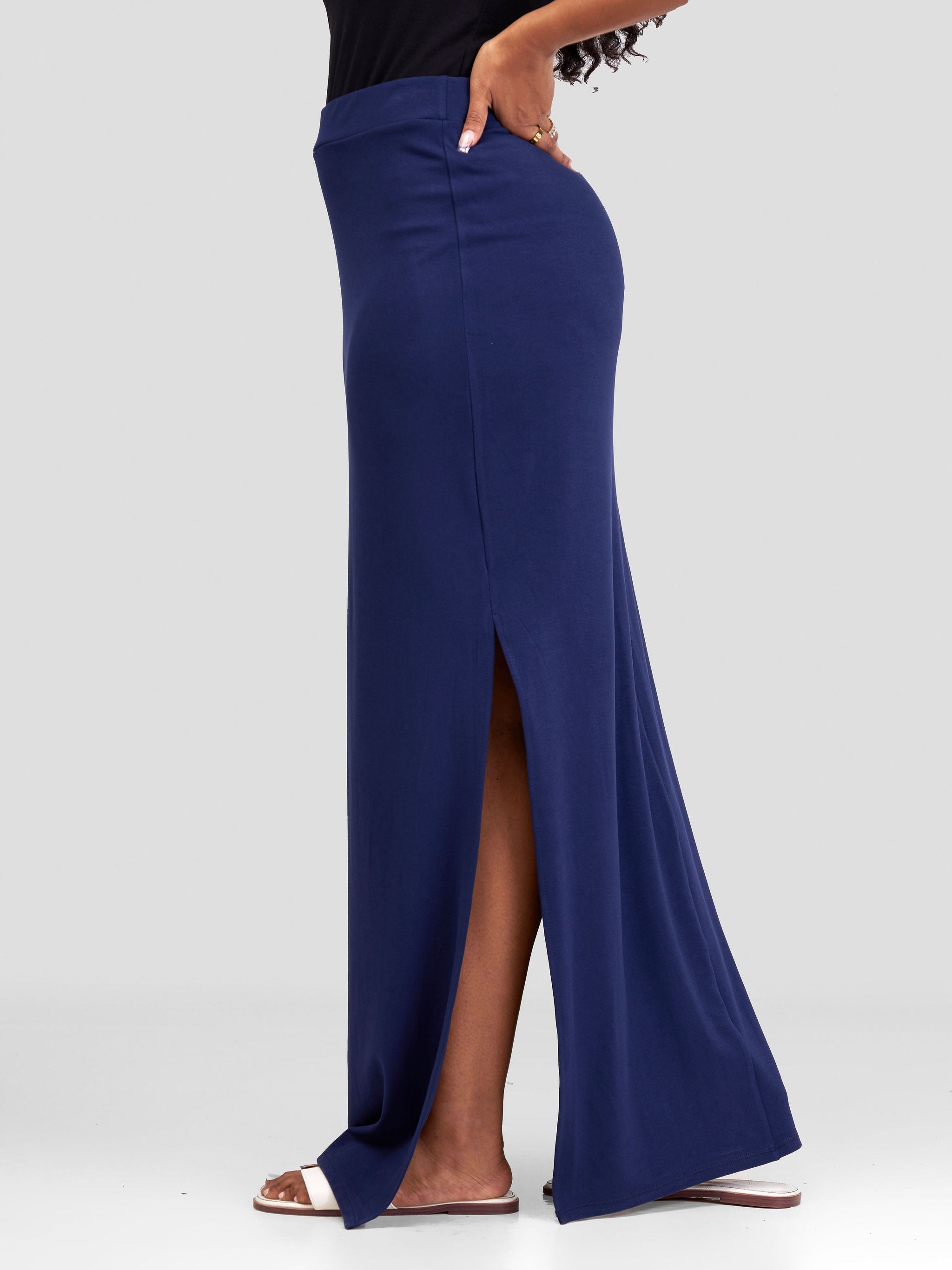 Vivo Jira Maxi Skirt - Navy Blue