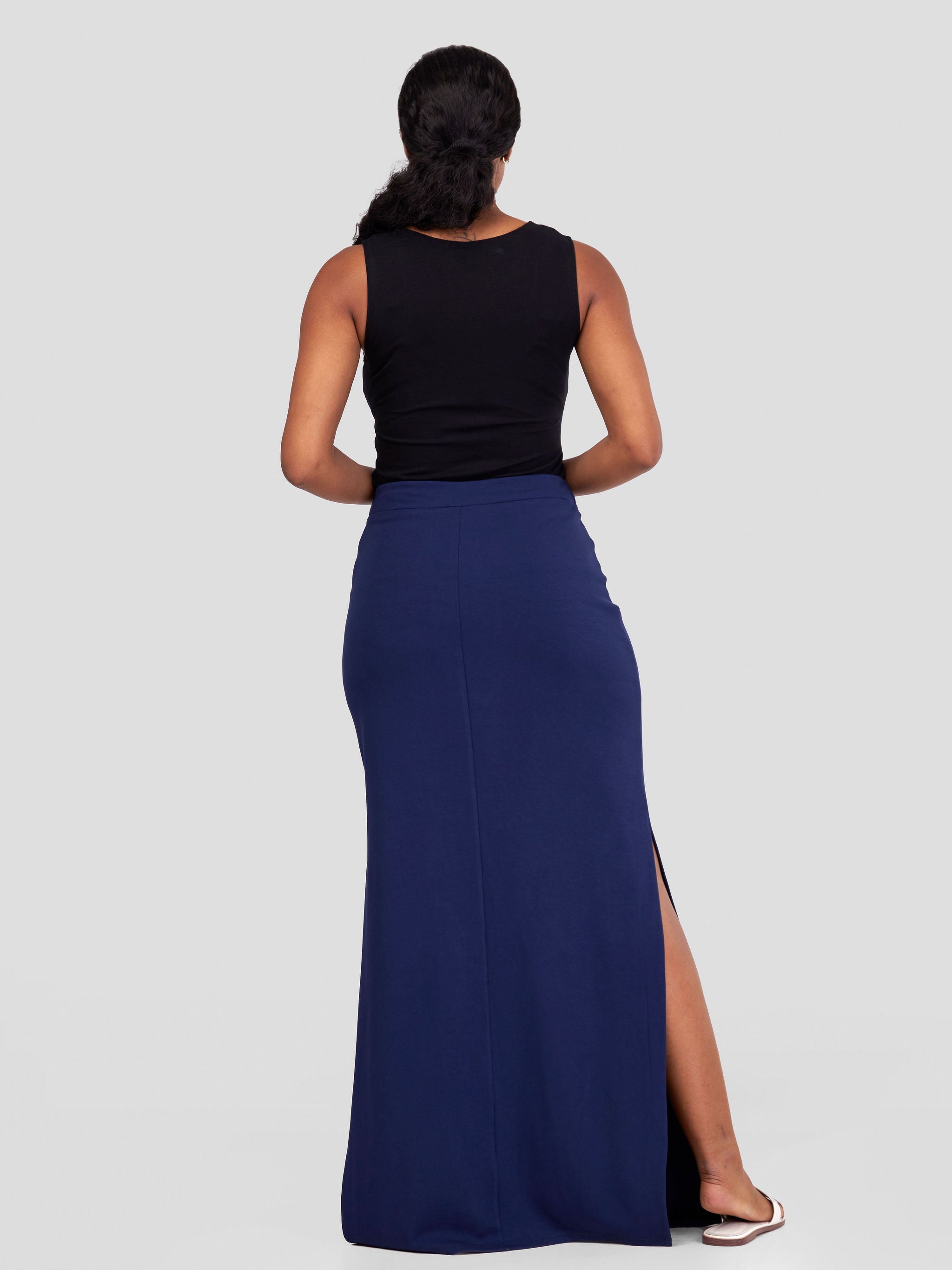 Vivo Jira Maxi Skirt - Navy Blue