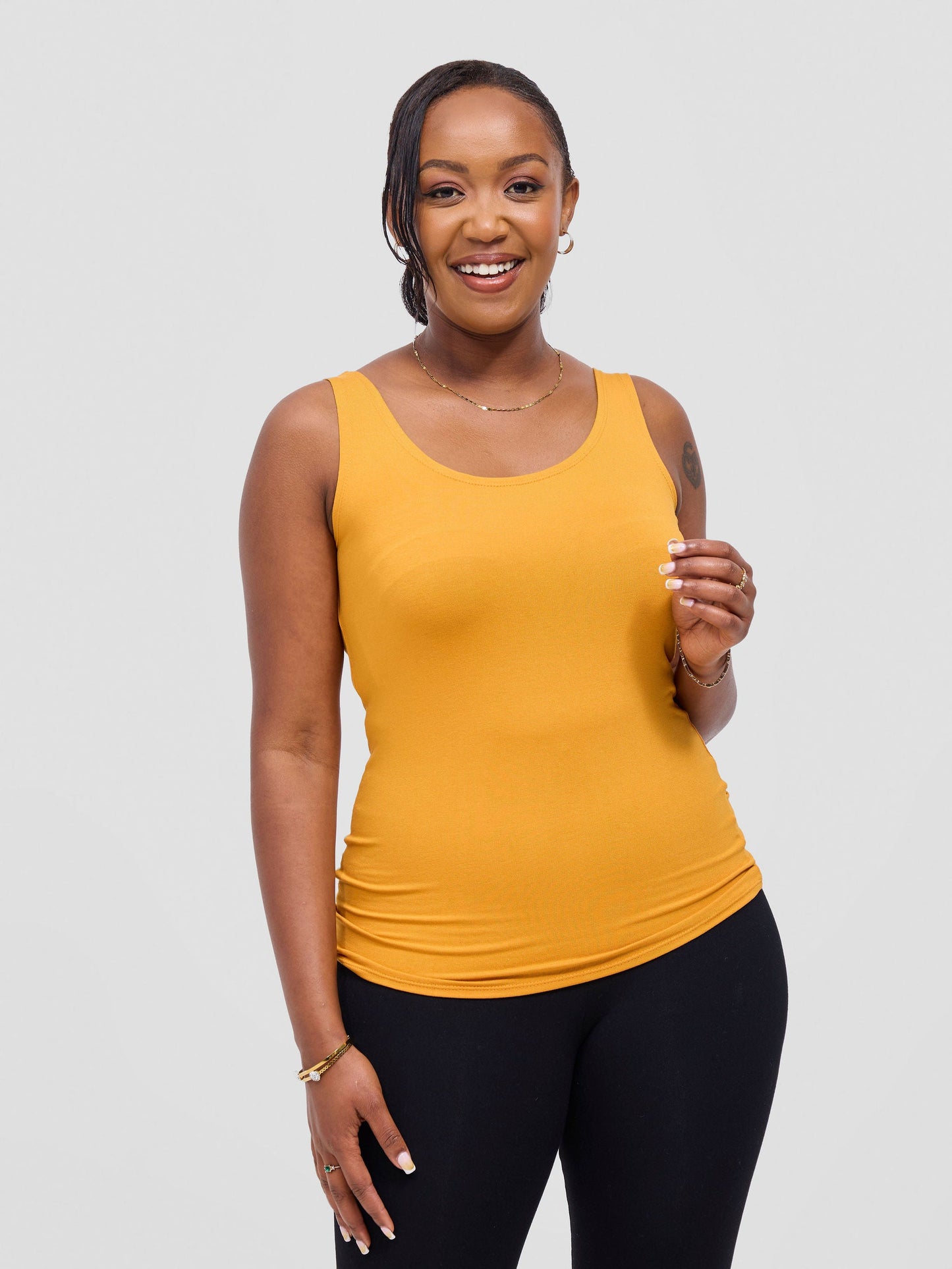 Vivo Basic Tank Top - Mustard
