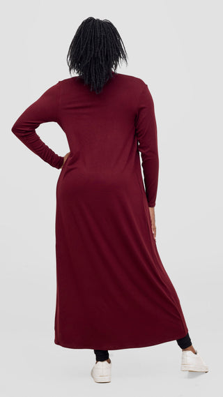 Vivo Leila Maxi Waterfall - Dark Maroon