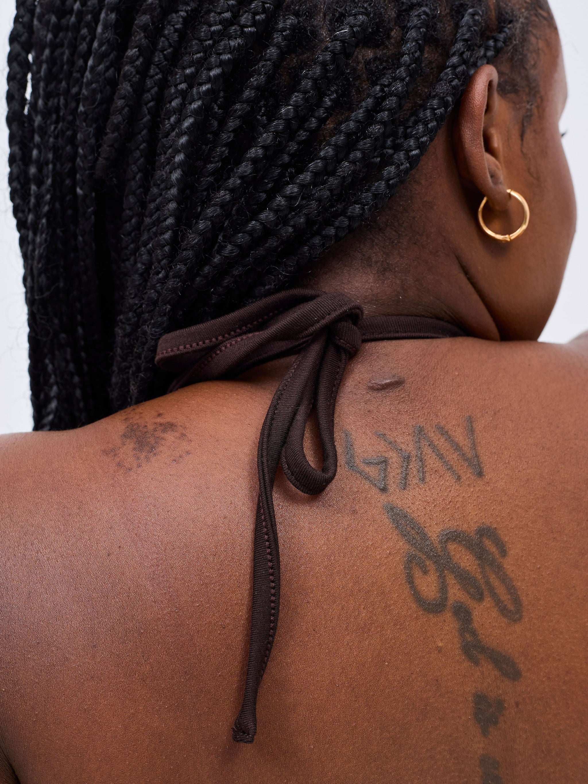 Zoya Basic Halter Tie Top - Chocolate