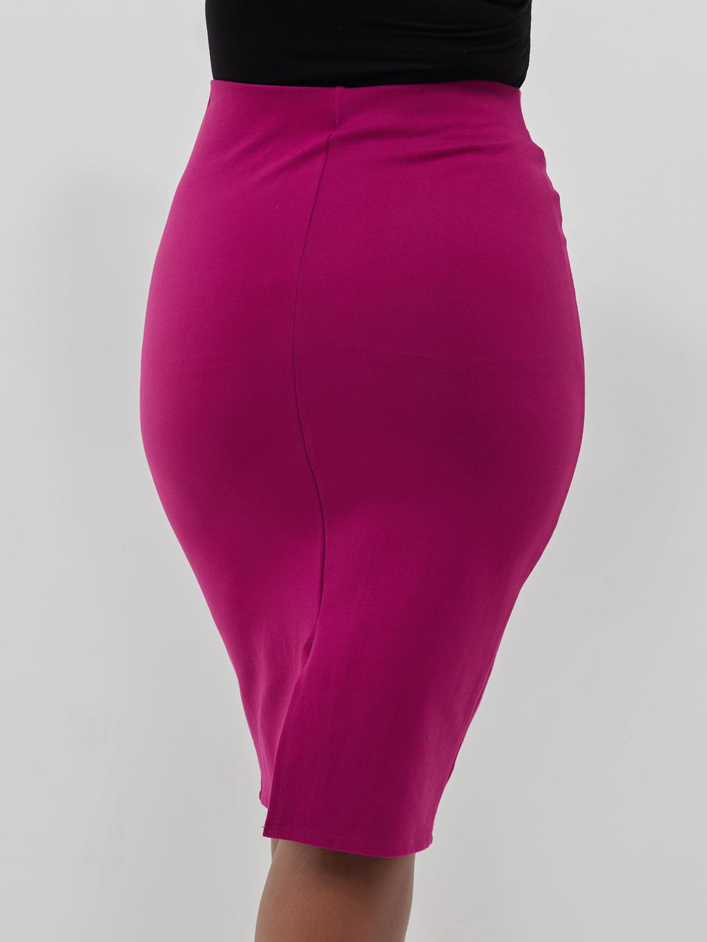 Vivo Basic Waridi Pencil Skirt - Burgundy