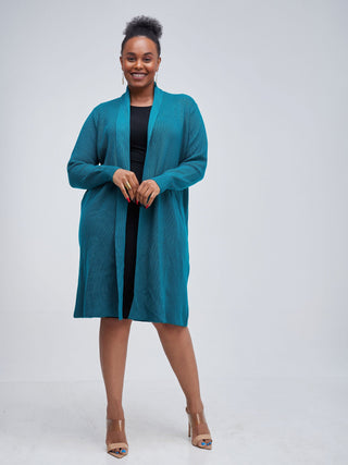 Vivo Long Sleeve Midi Waterfall - Teal