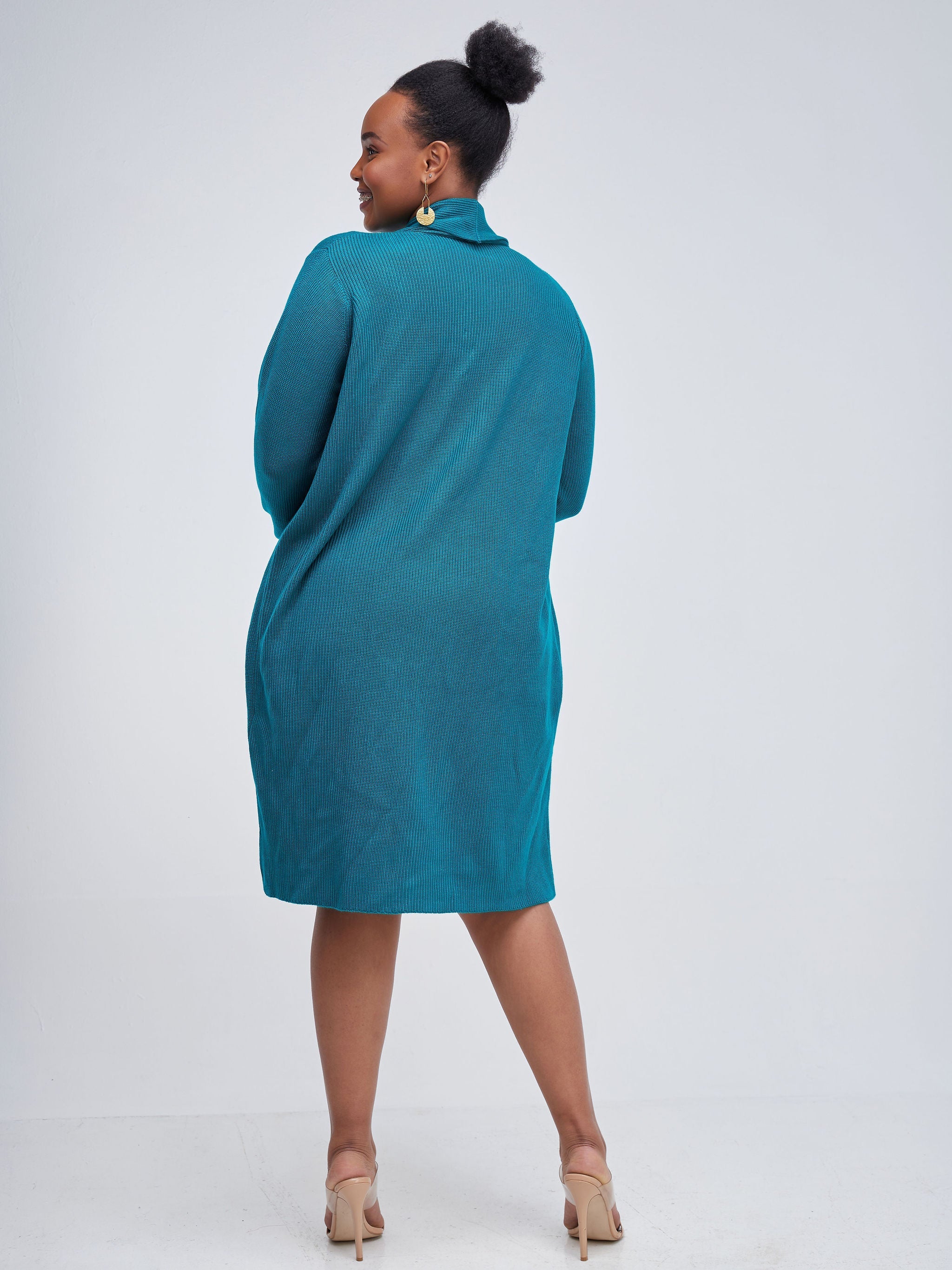 Vivo Long Sleeve Midi Waterfall - Teal