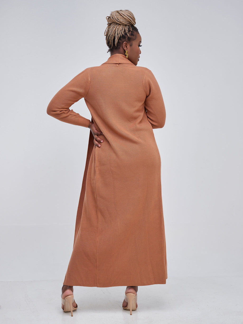Vivo Long Sleeve Maxi Waterfall - Caramel