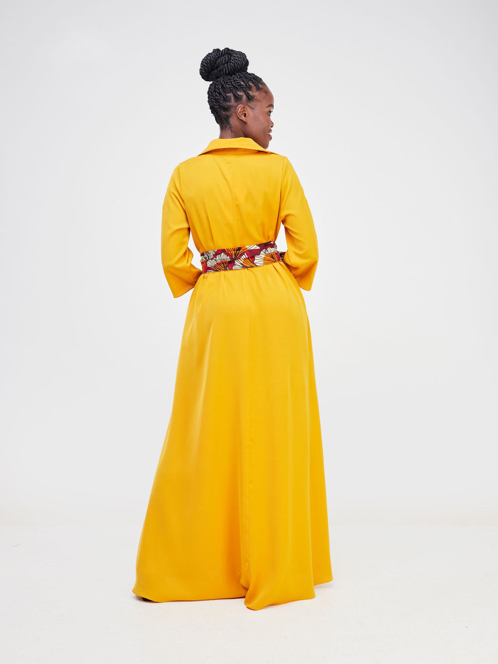 Vivo Yumi Maxi Shirt Dress - Mustard