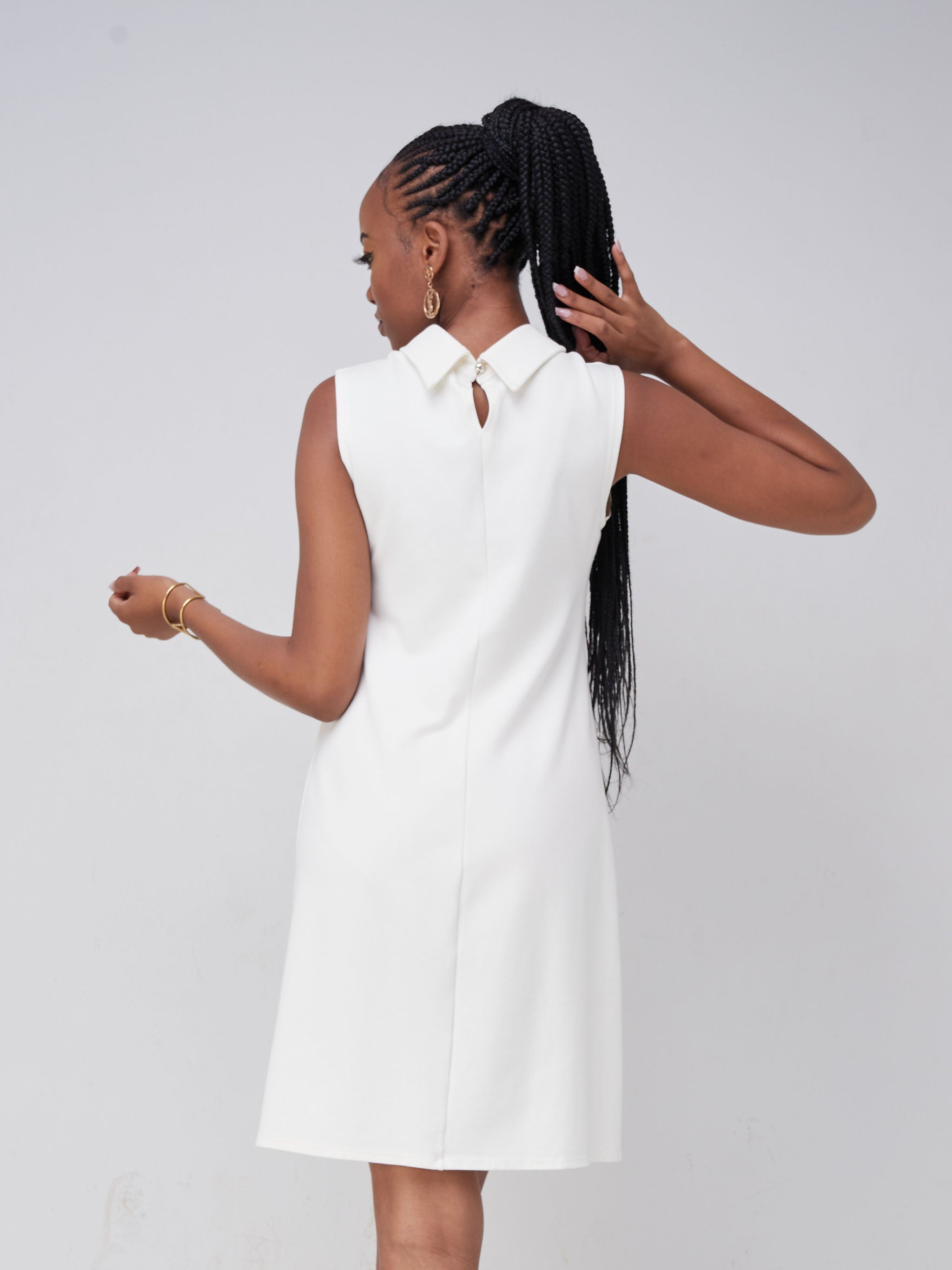 Vivo Chalbi A-line Dress - White