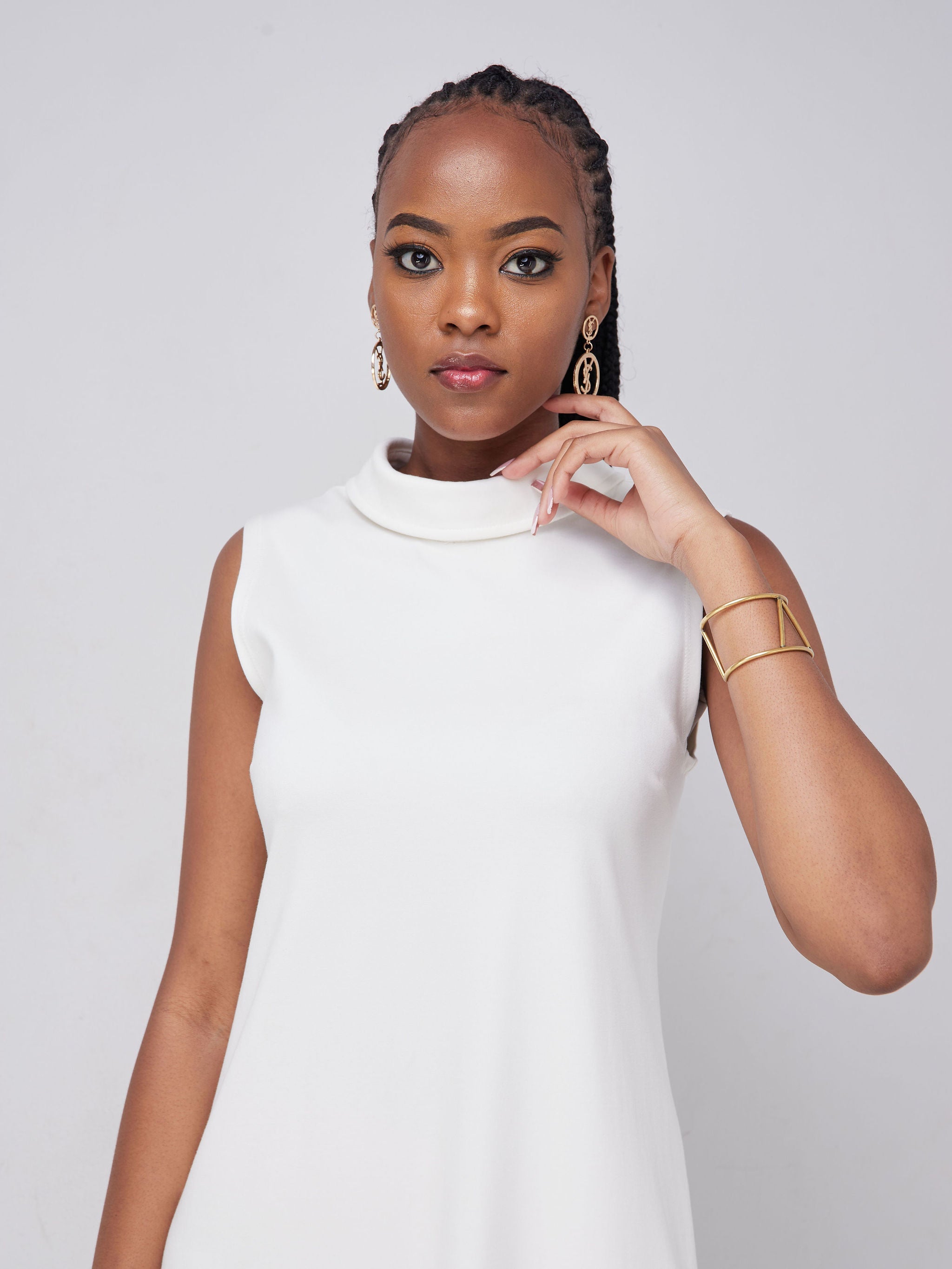 Vivo Chalbi A-line Dress - White