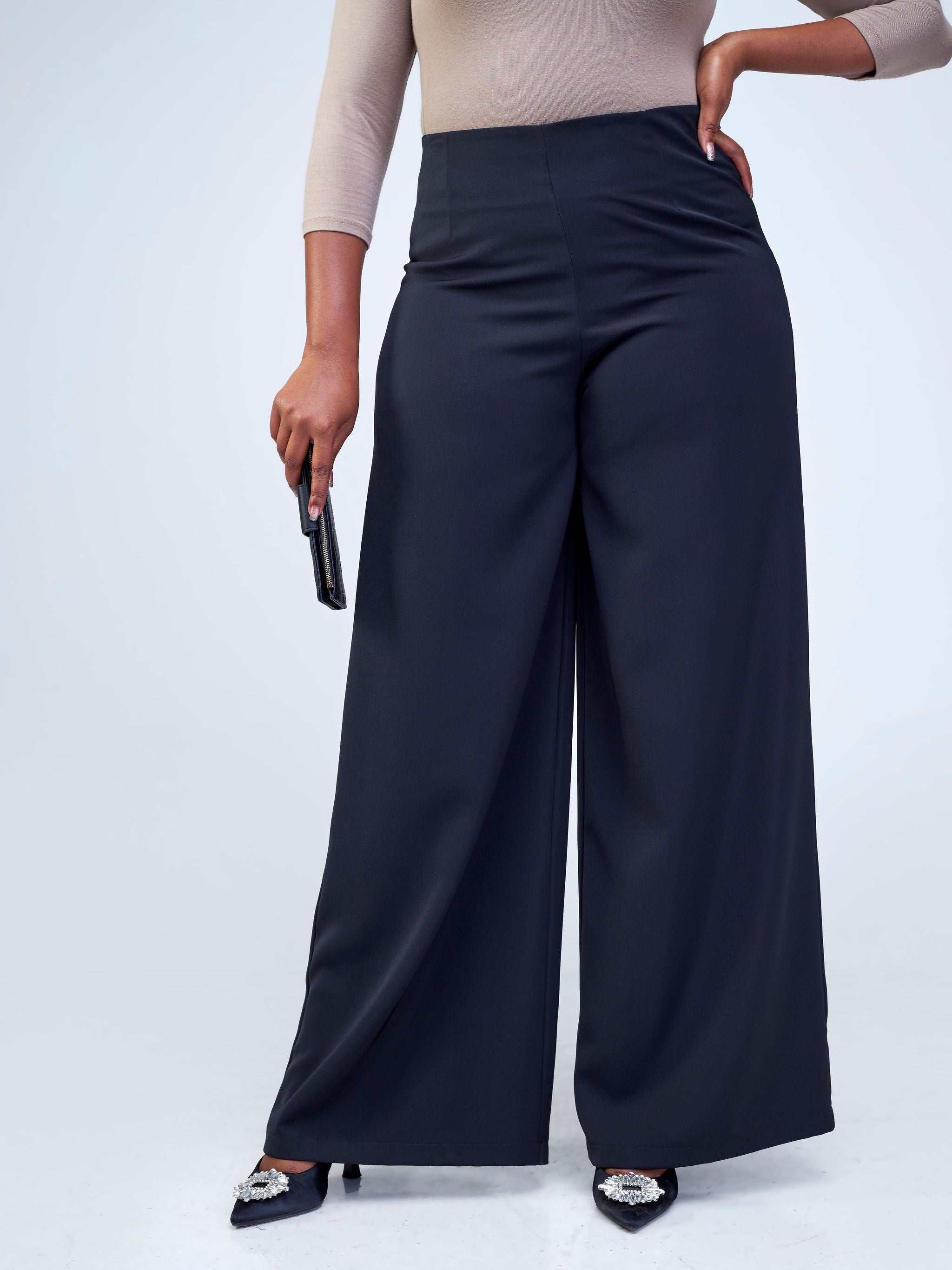 Vivo Tatili Wide Leg Pants - Black