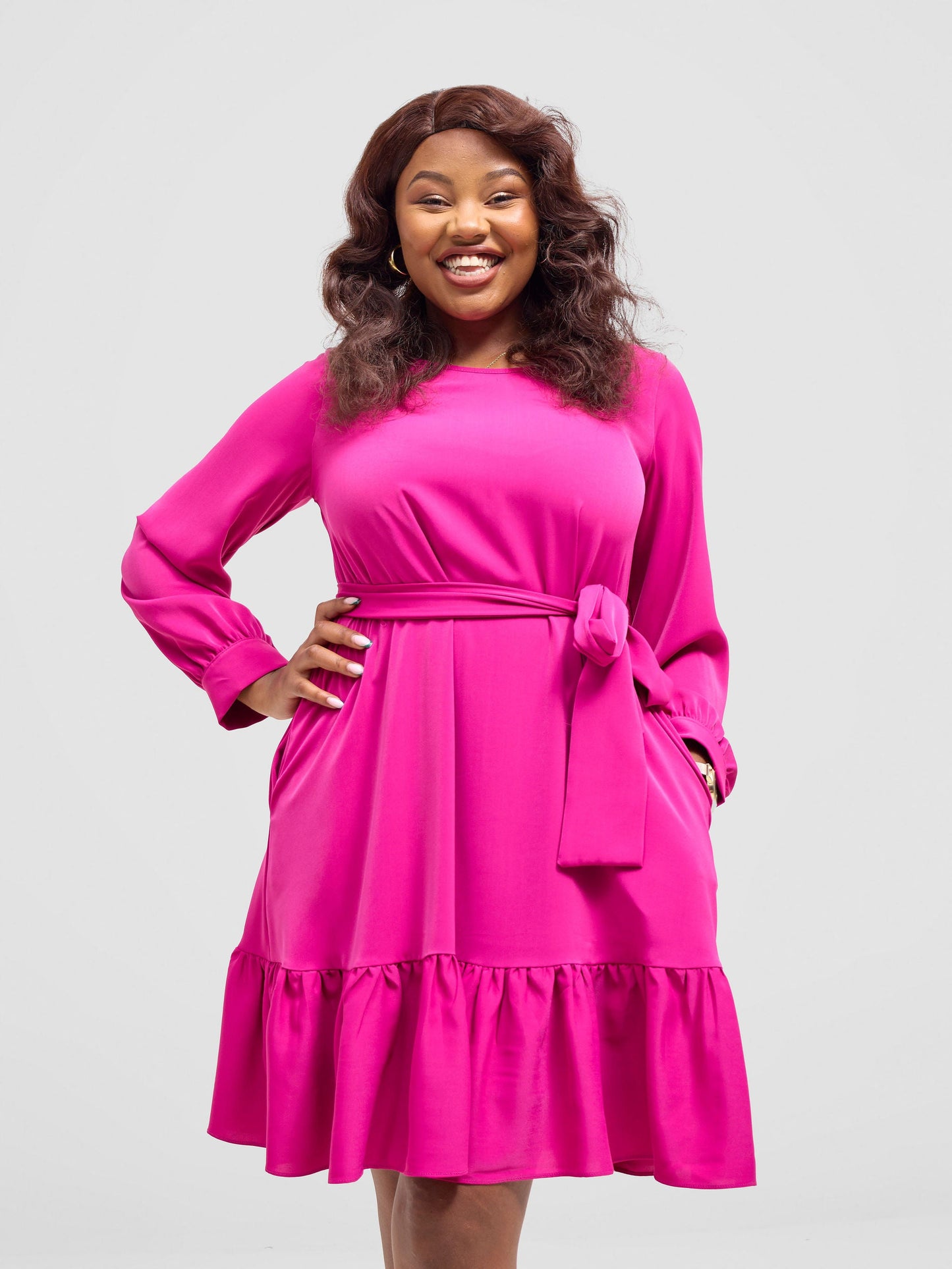 Vivo Serwa Tent Dress - Magenta