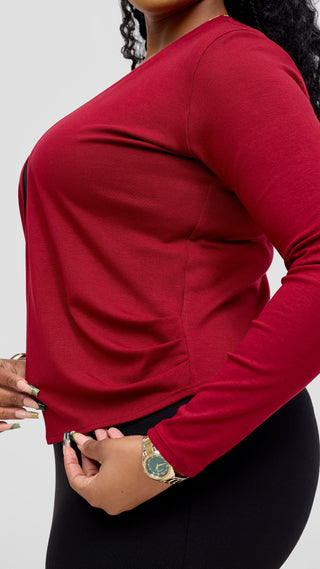 Vivo Basic Sienna Waterfall - Dark Red