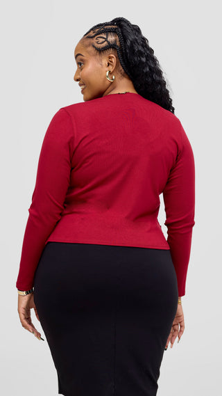 Vivo Basic Sienna Waterfall - Dark Red