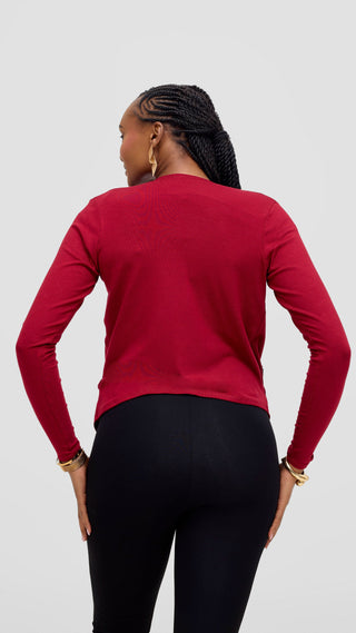 Vivo Basic Sienna Waterfall - Dark Red