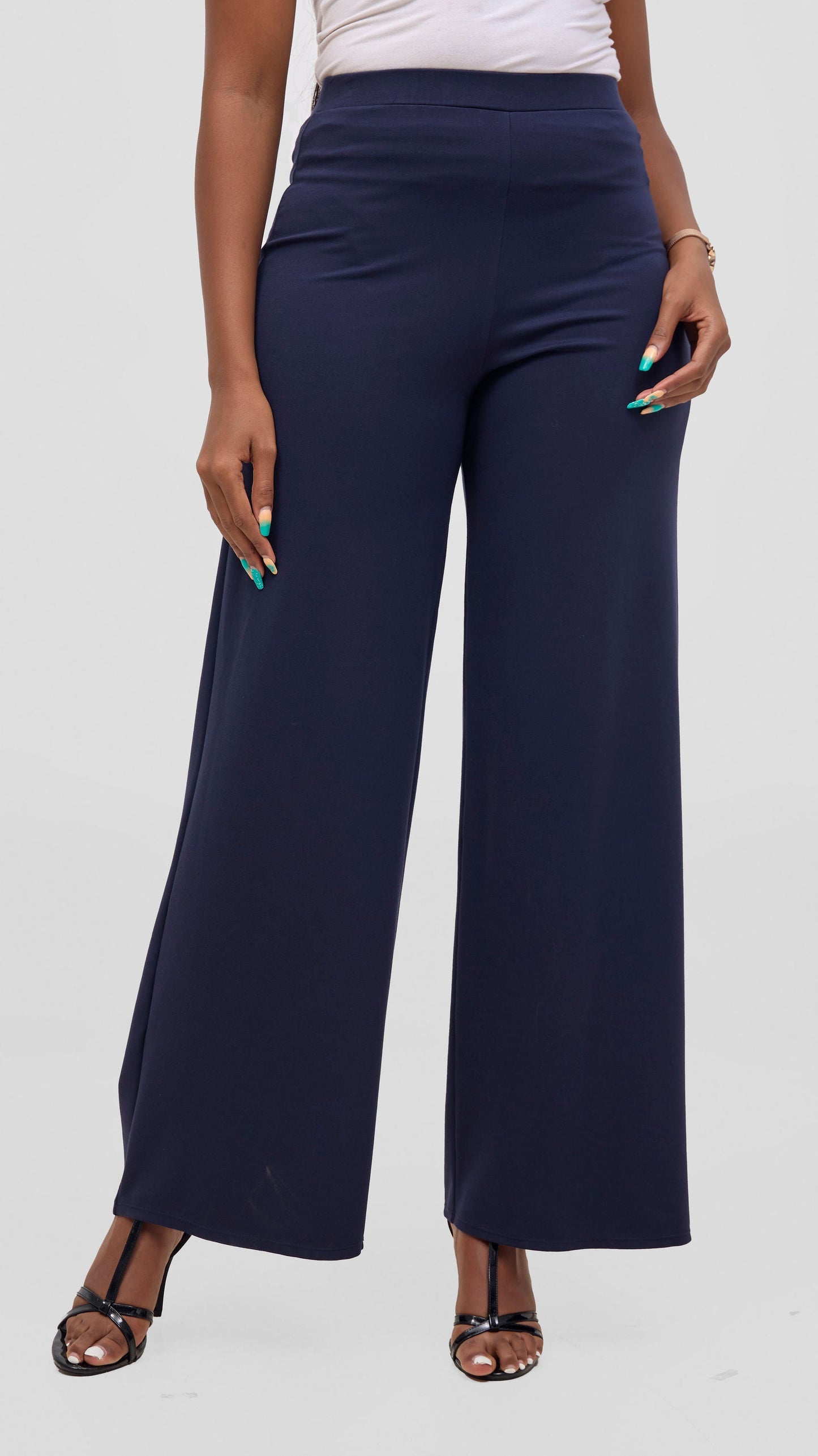 Vivo Aleri Wide Leg Pants - Navy
