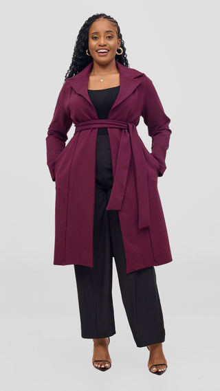 Vivo Aleri Coat - Burgundy