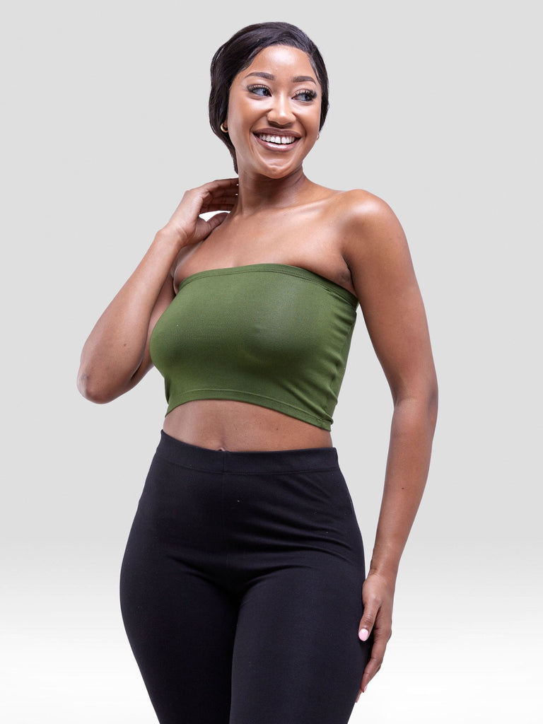 Zoya Basic Jersey Bandeau - Hunters Green - Shopzetu