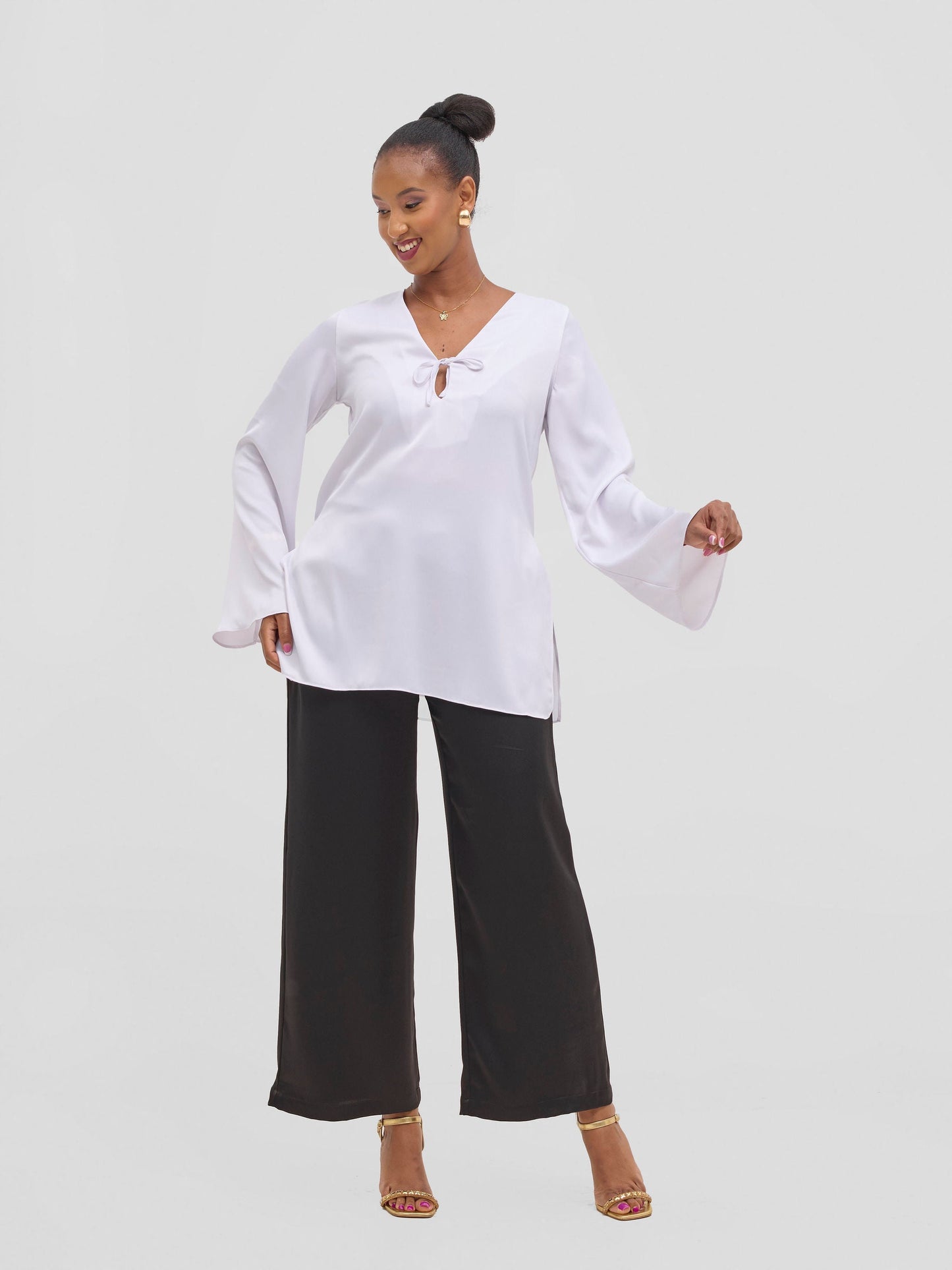 Vivo Yene Wide Leg Pants - Black