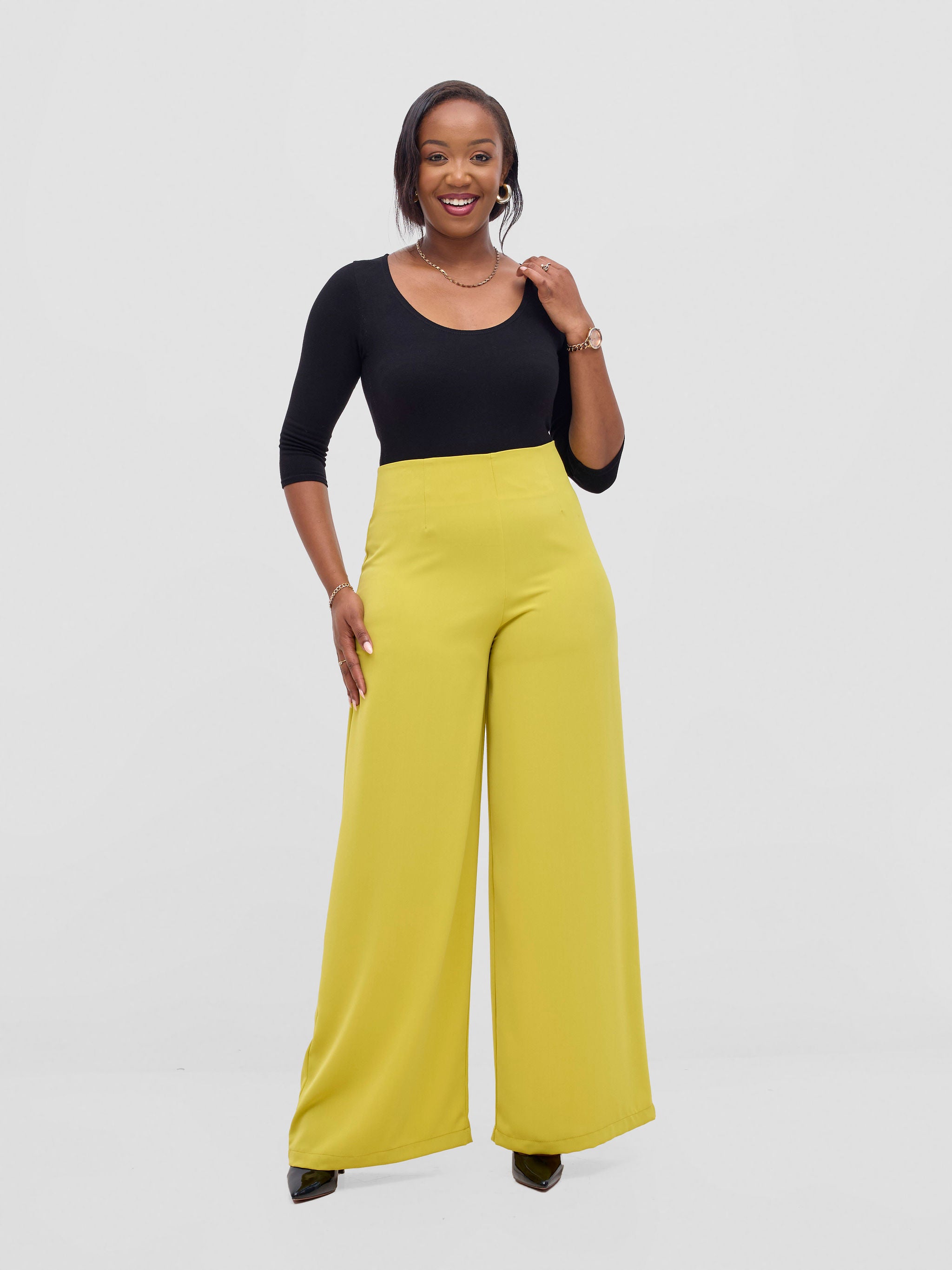 Vivo Tatili Wide Leg Pants - Lime
