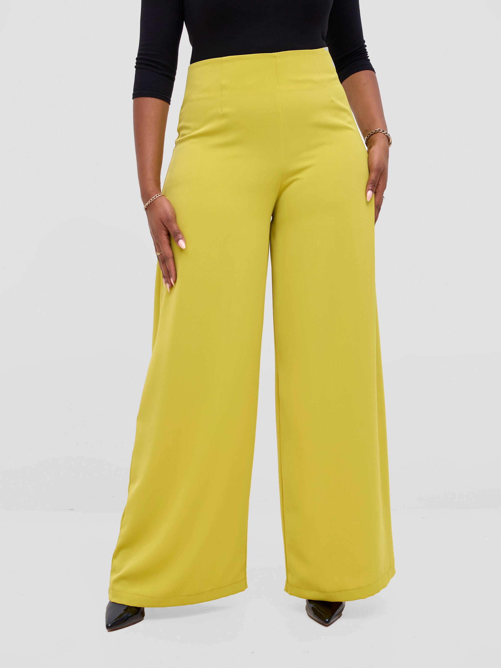 Vivo Tatili Wide Leg Pants - Lime