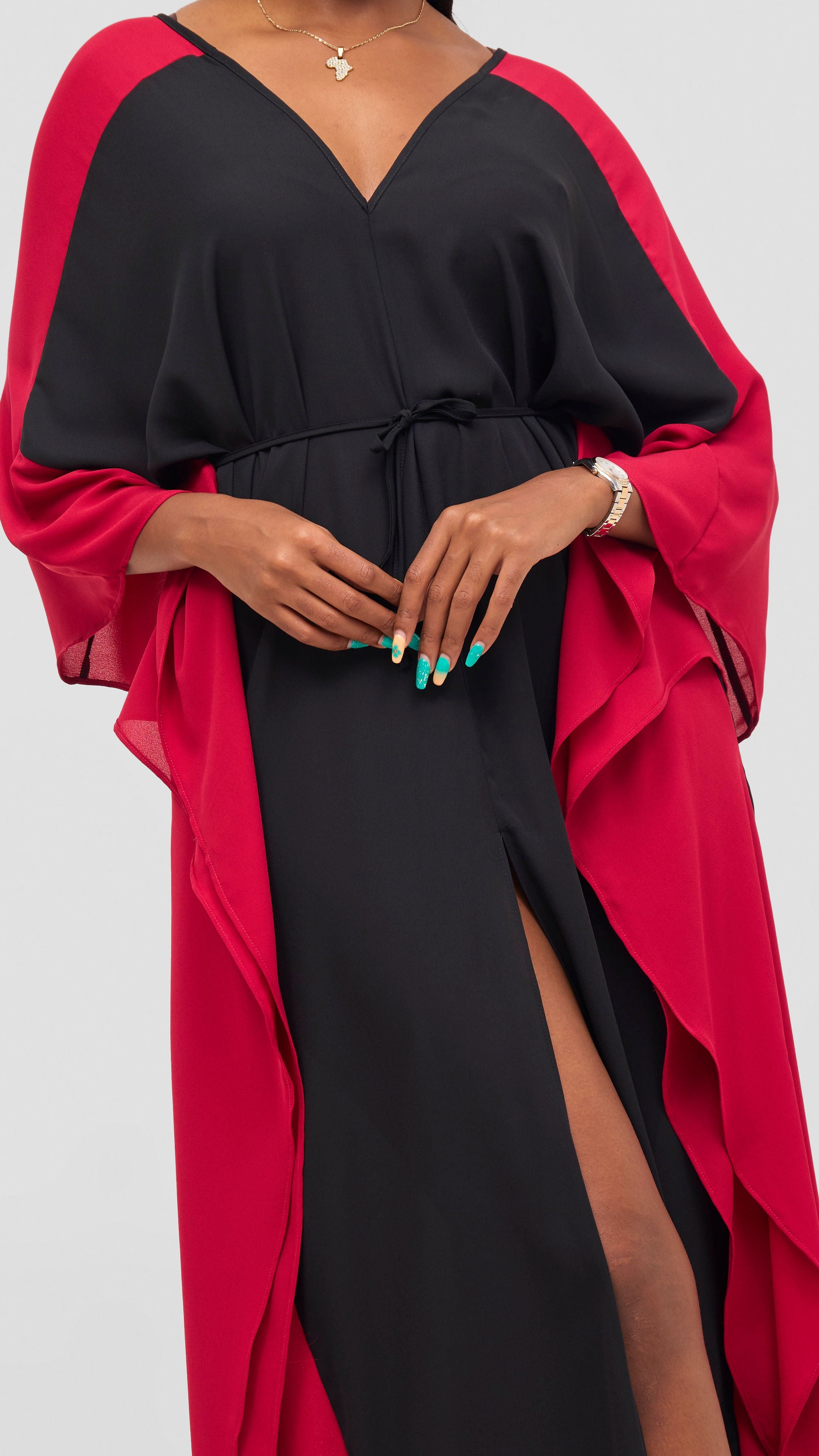 Vivo Iyana Maxi Cover Up - Black / Red
