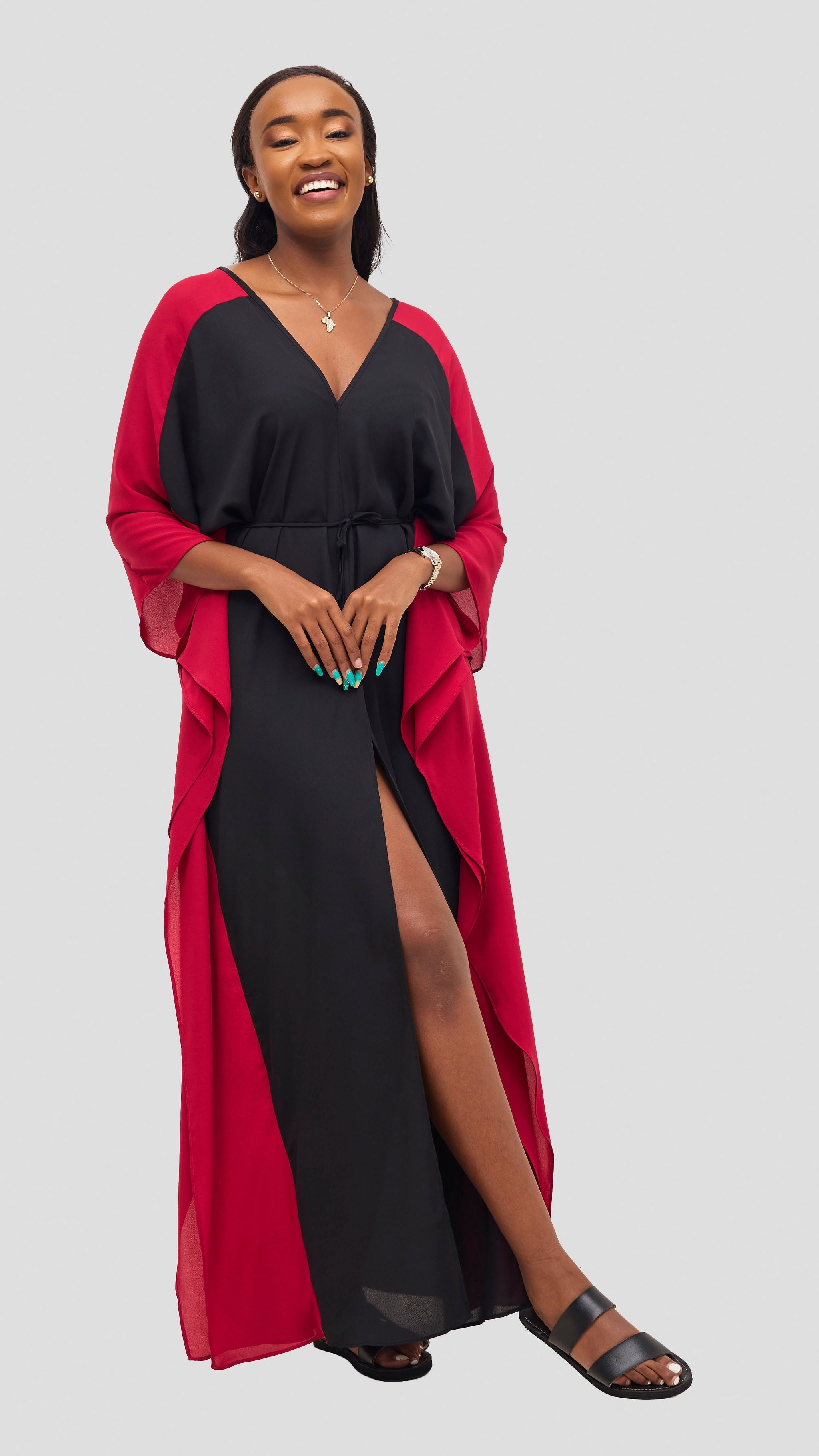 Vivo Iyana Maxi Cover Up - Black / Red