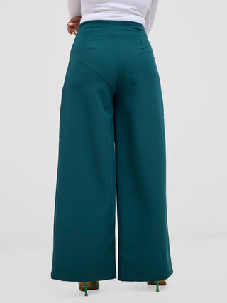 Vivo Tatili Wide Leg Pants - Dark Green