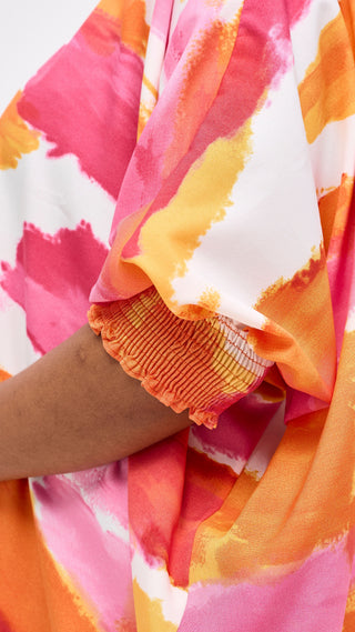 Vivo Sanali Loose Top - Orange /Pink