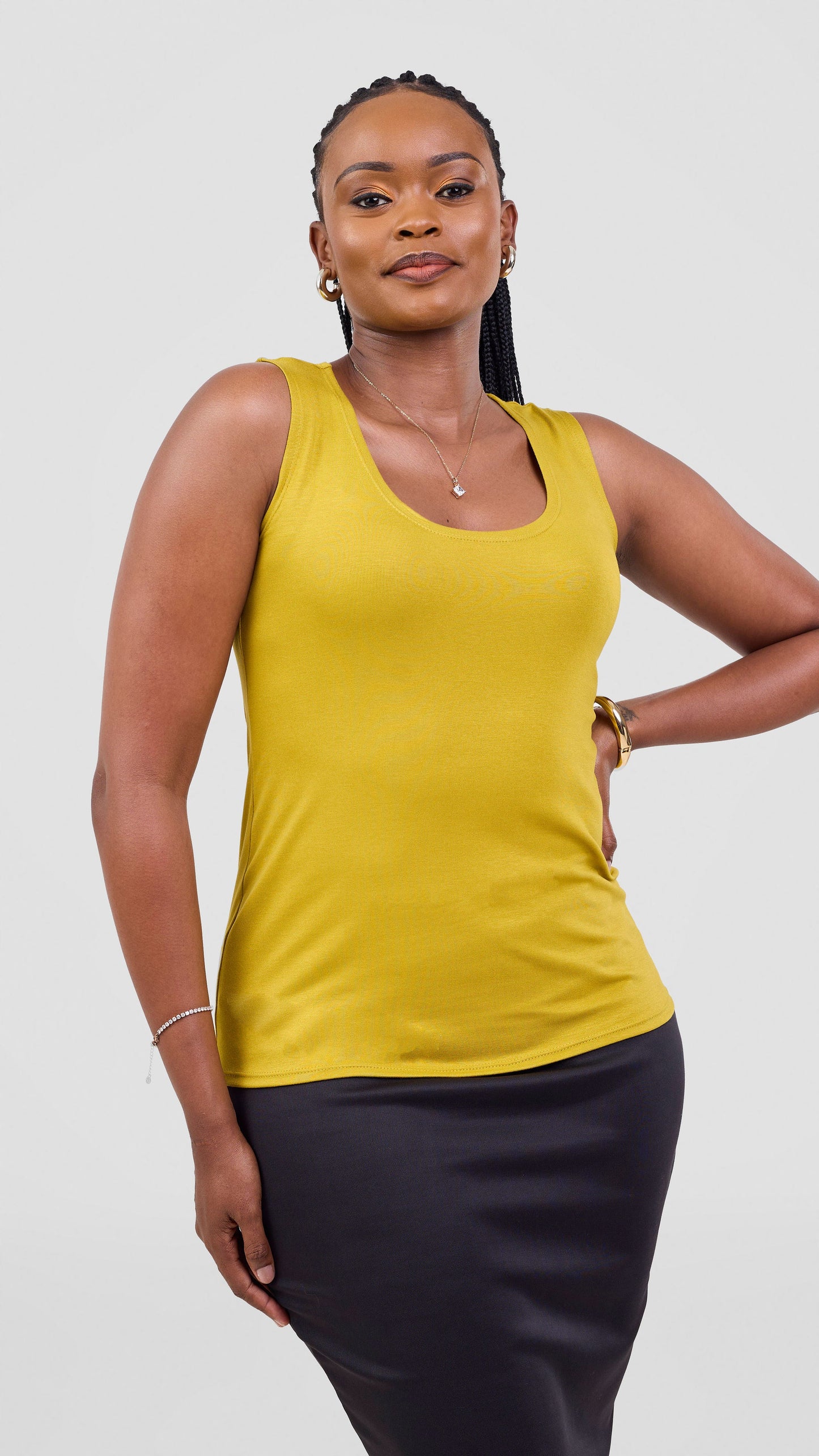 Vivo Everyday Tank Top - Light Olive