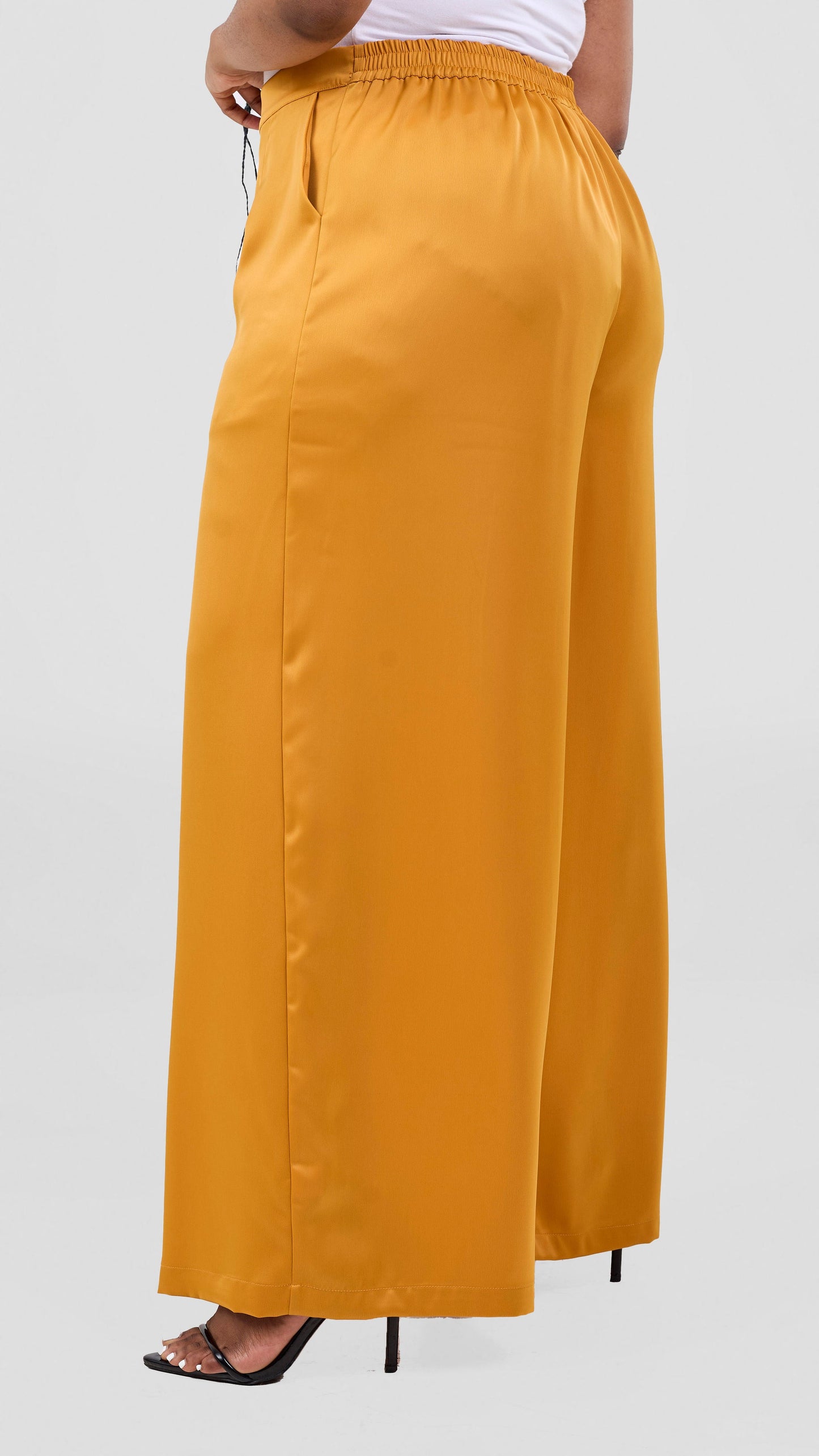 Vivo Essi Wide Leg Pants - Dark Mustard