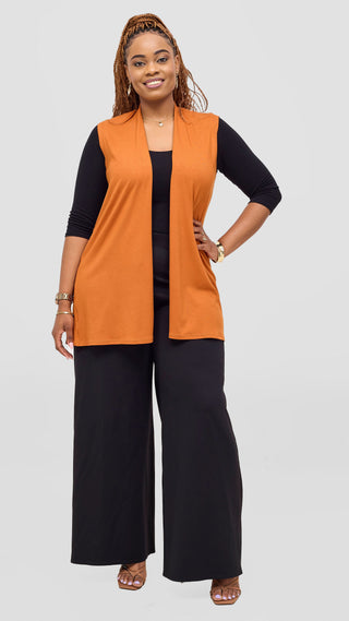 Vivo Everyday Sleeveless Jersey Waterfall - Rust