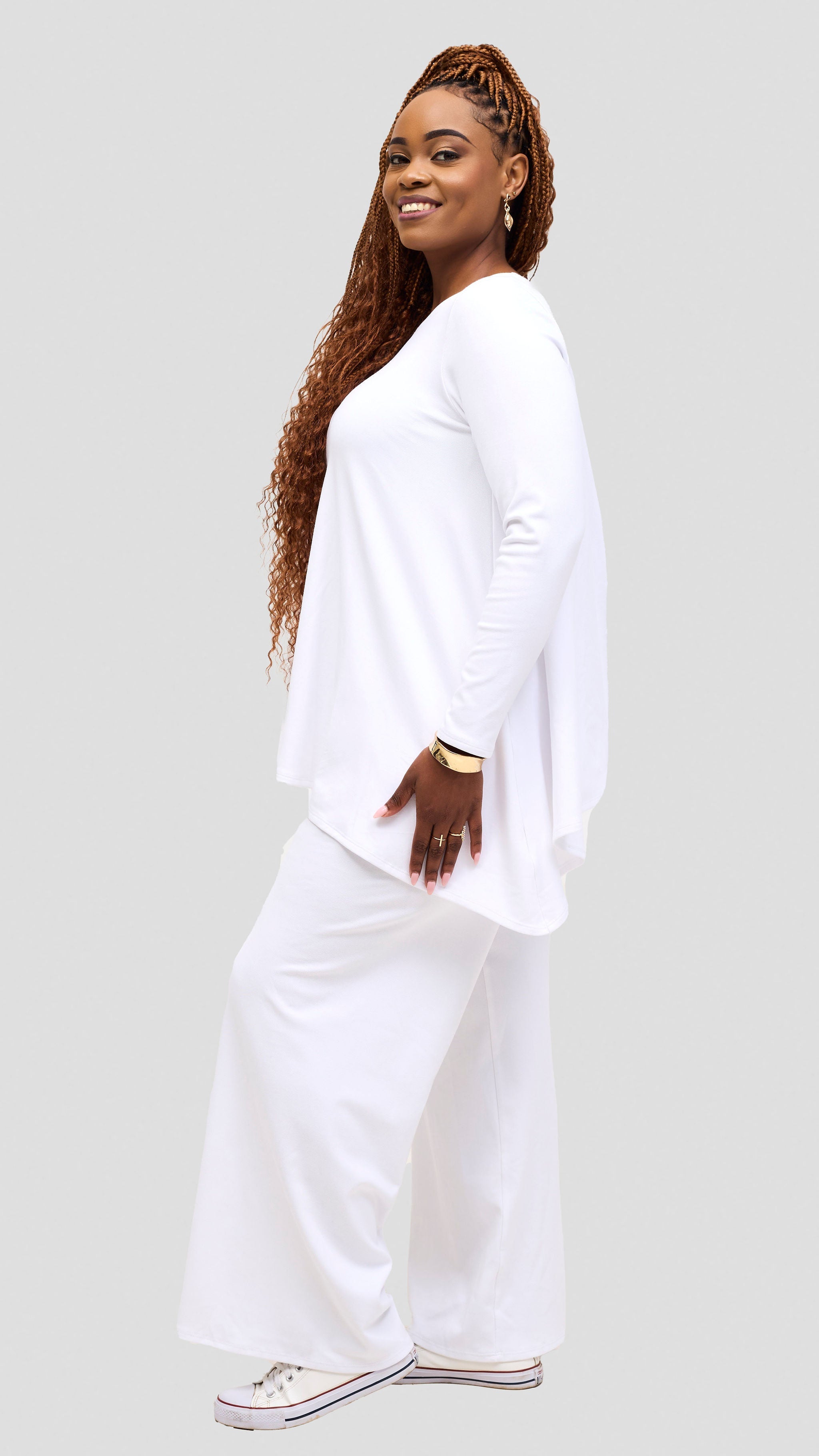 Vivo Tanda Pant and Top Set - White
