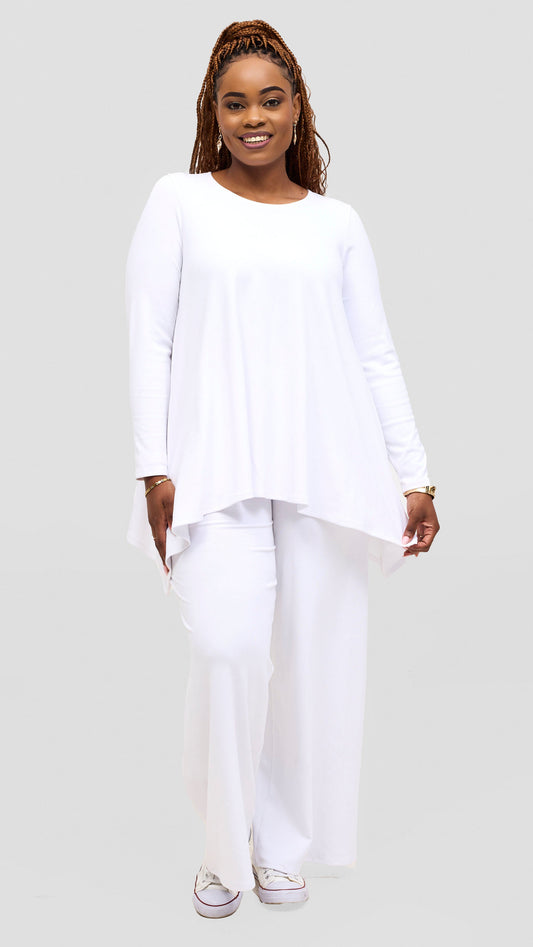 Vivo Tanda Pant and Top Set - White