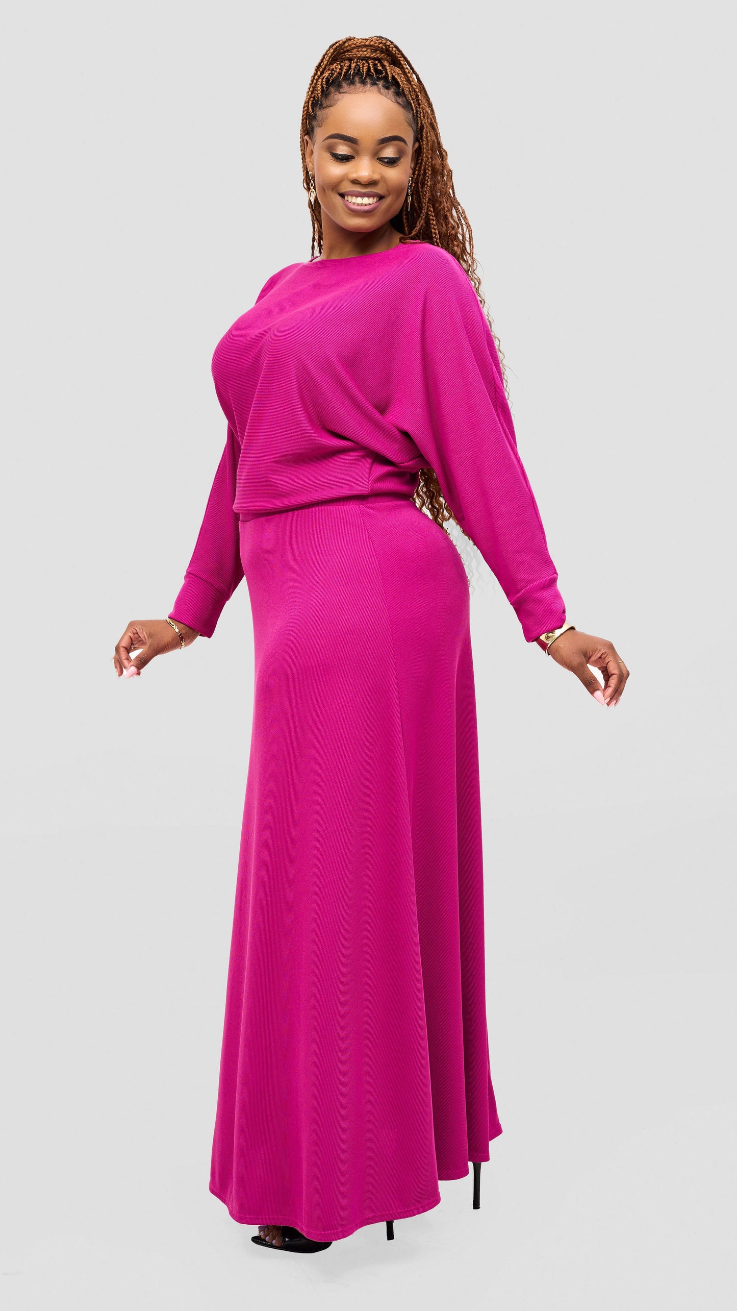 Vivo Tanda Skirt & Top Set - Pink