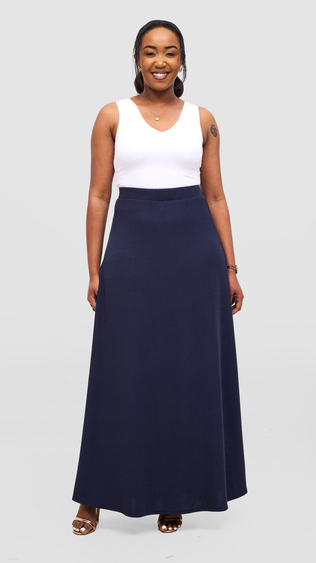 Vivo Tanda Skirt & Top Set - Navy