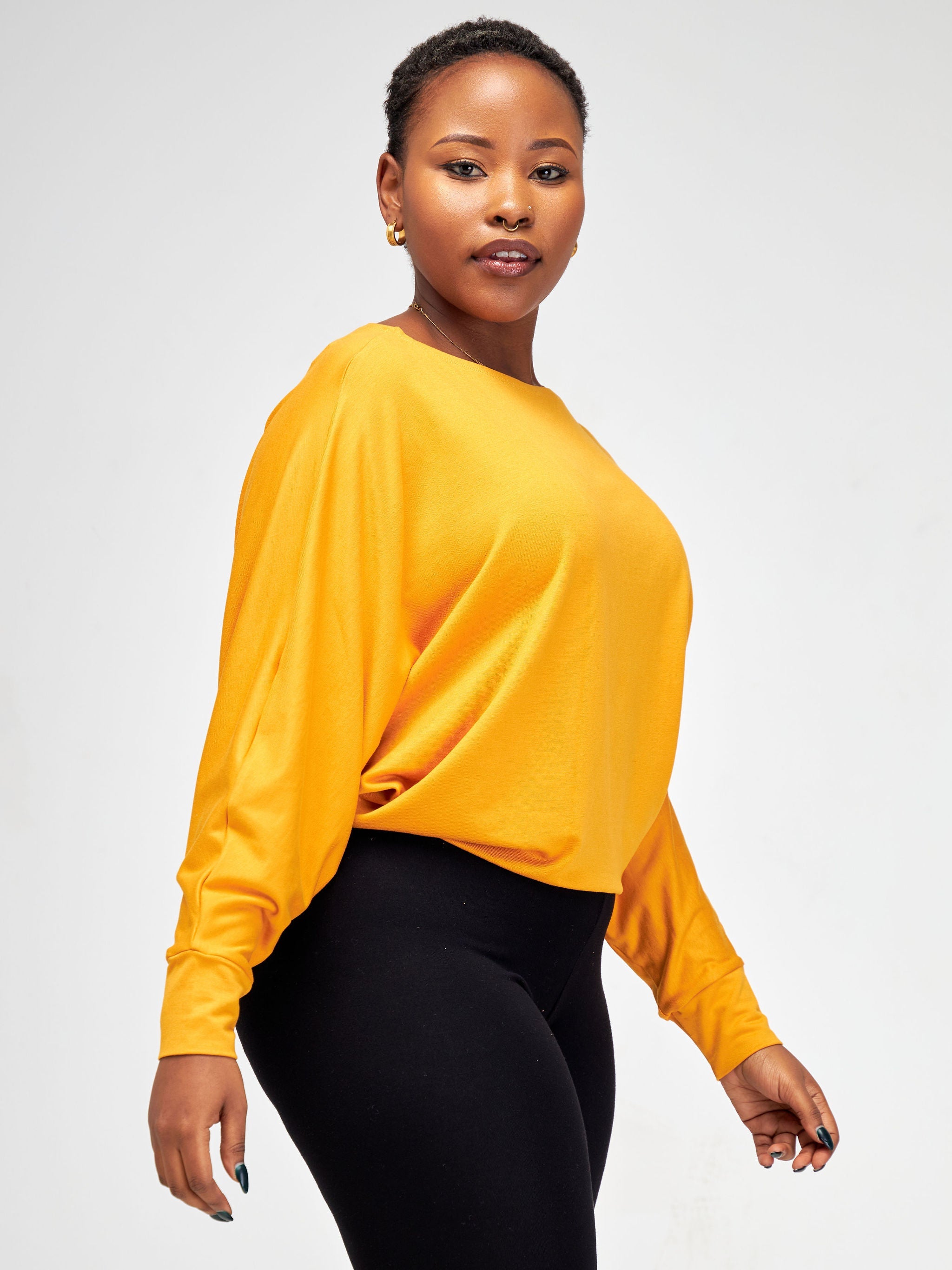 Vivo Bana Batwing Top - Mustard