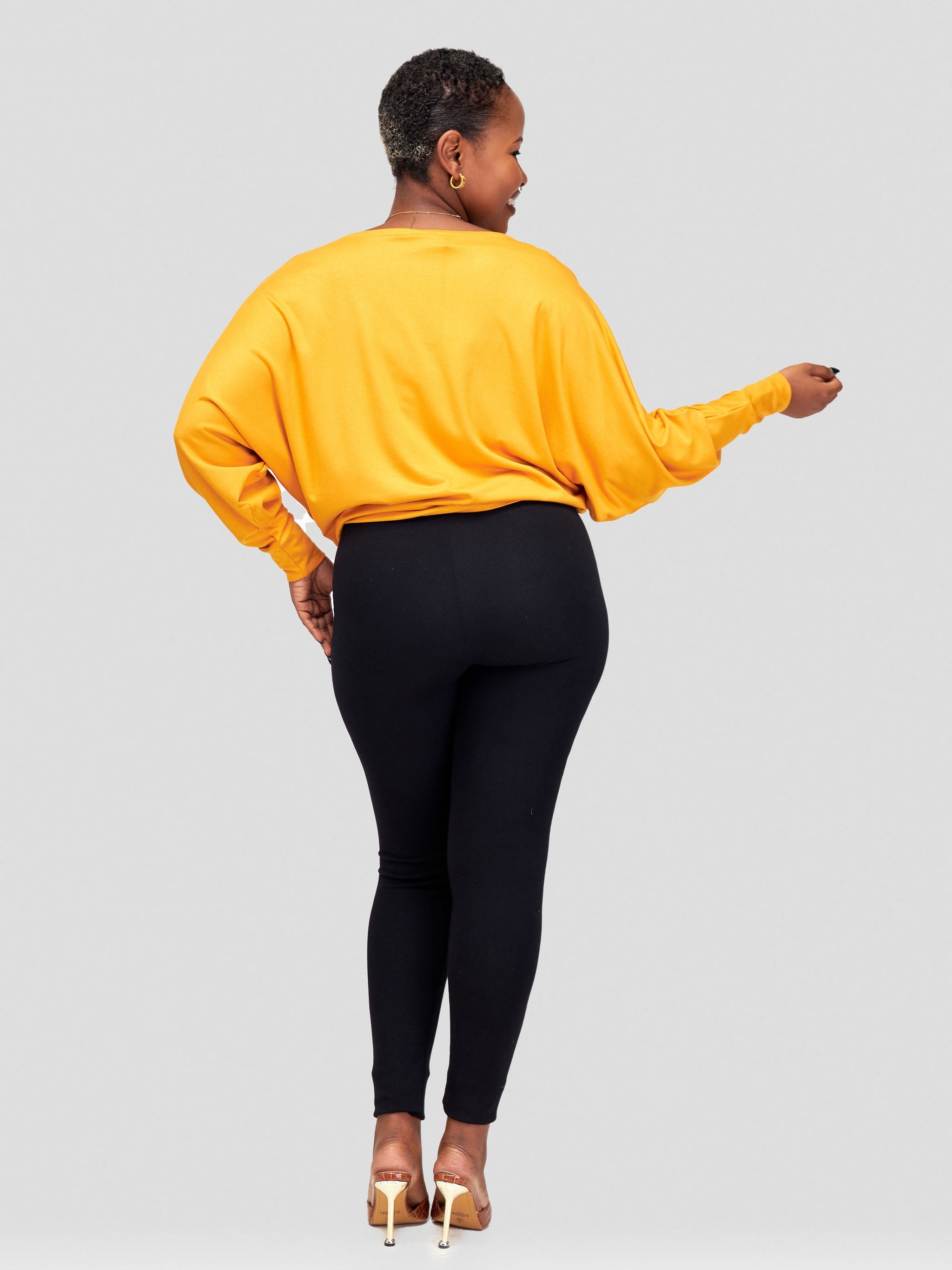 Vivo Bana Batwing Top - Mustard