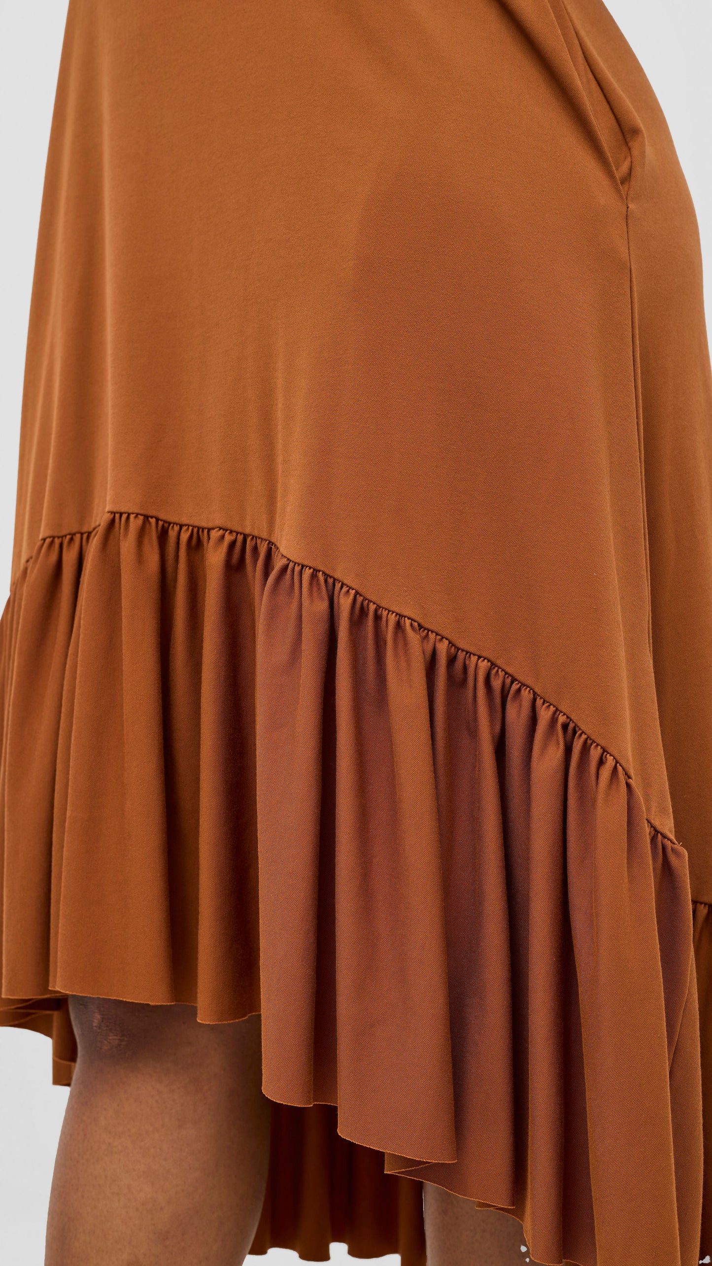 Vivo Lindi High Low Dress - Dark Tan