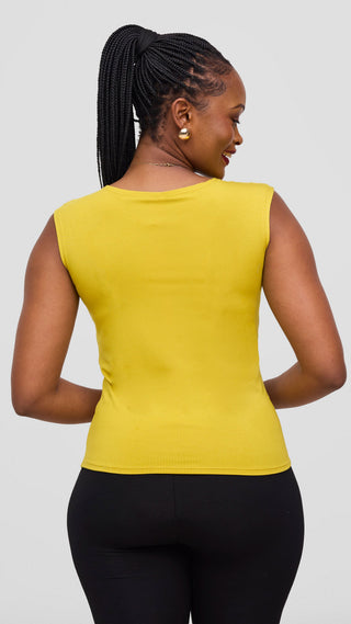 Vivo Jersey Drop Shoulder Top - Olive