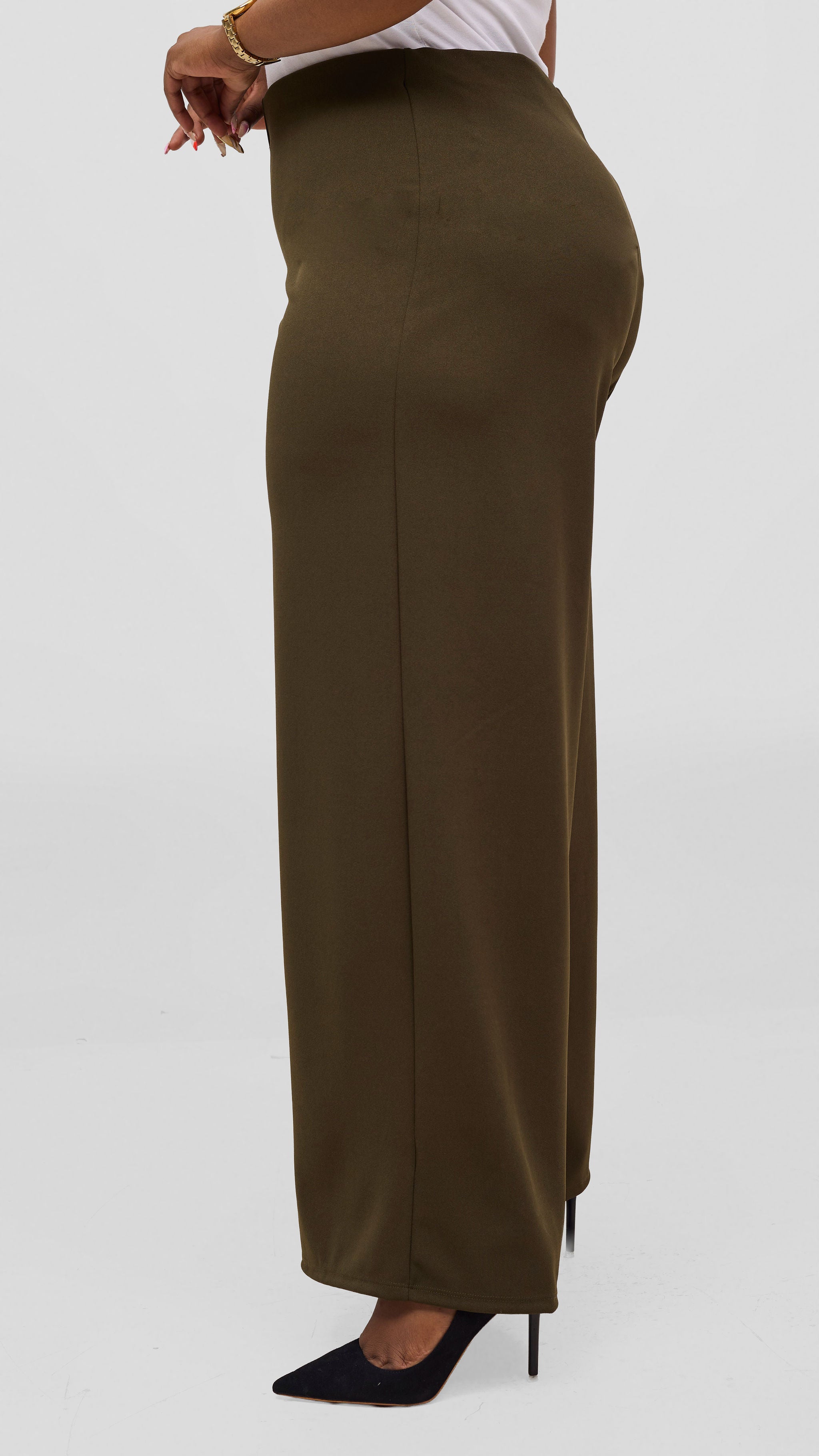 Vivo Basic Straight Leg Pants - Hunters